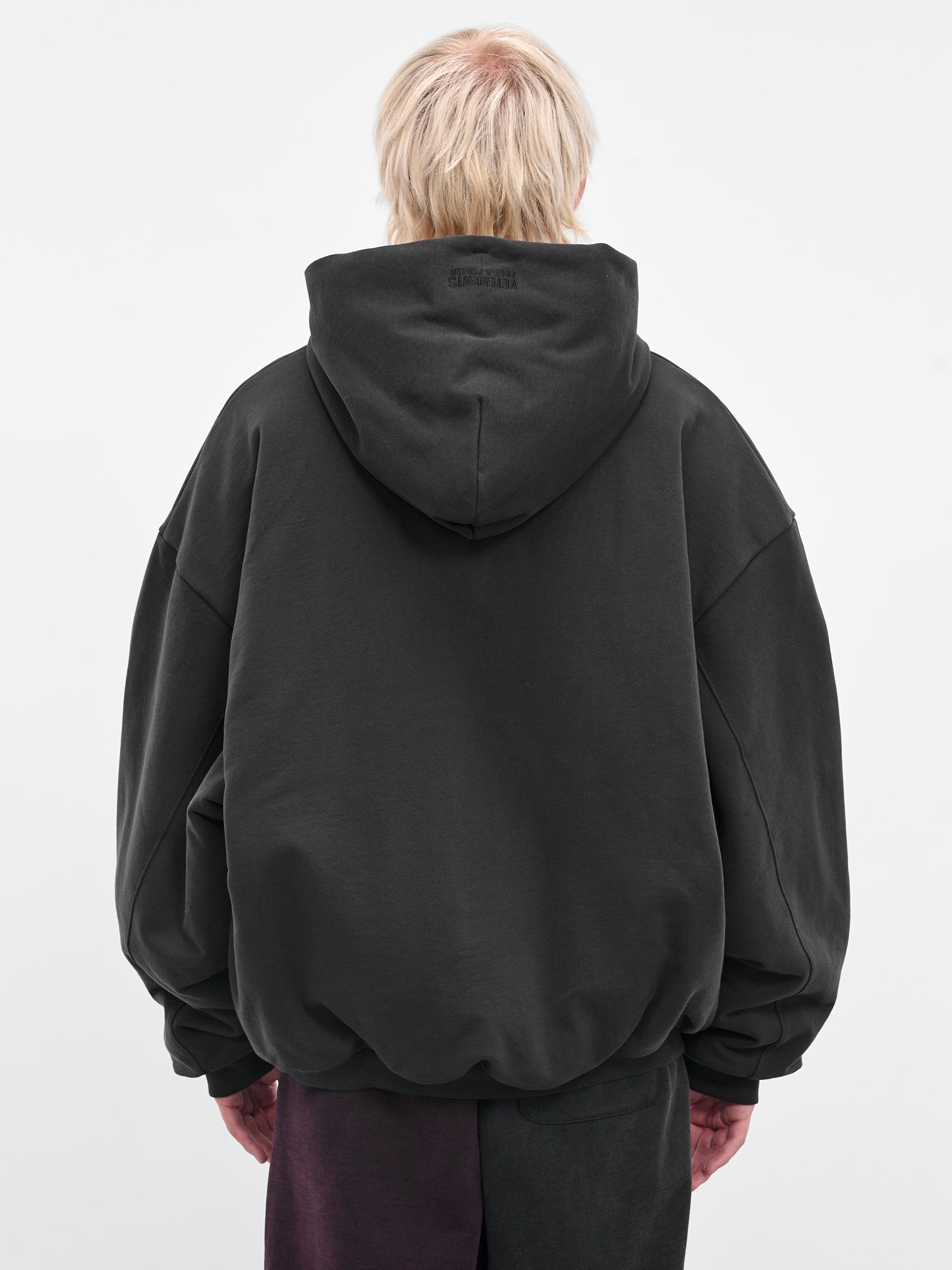 Black Boxing Logo Oversized Hoodie - 3