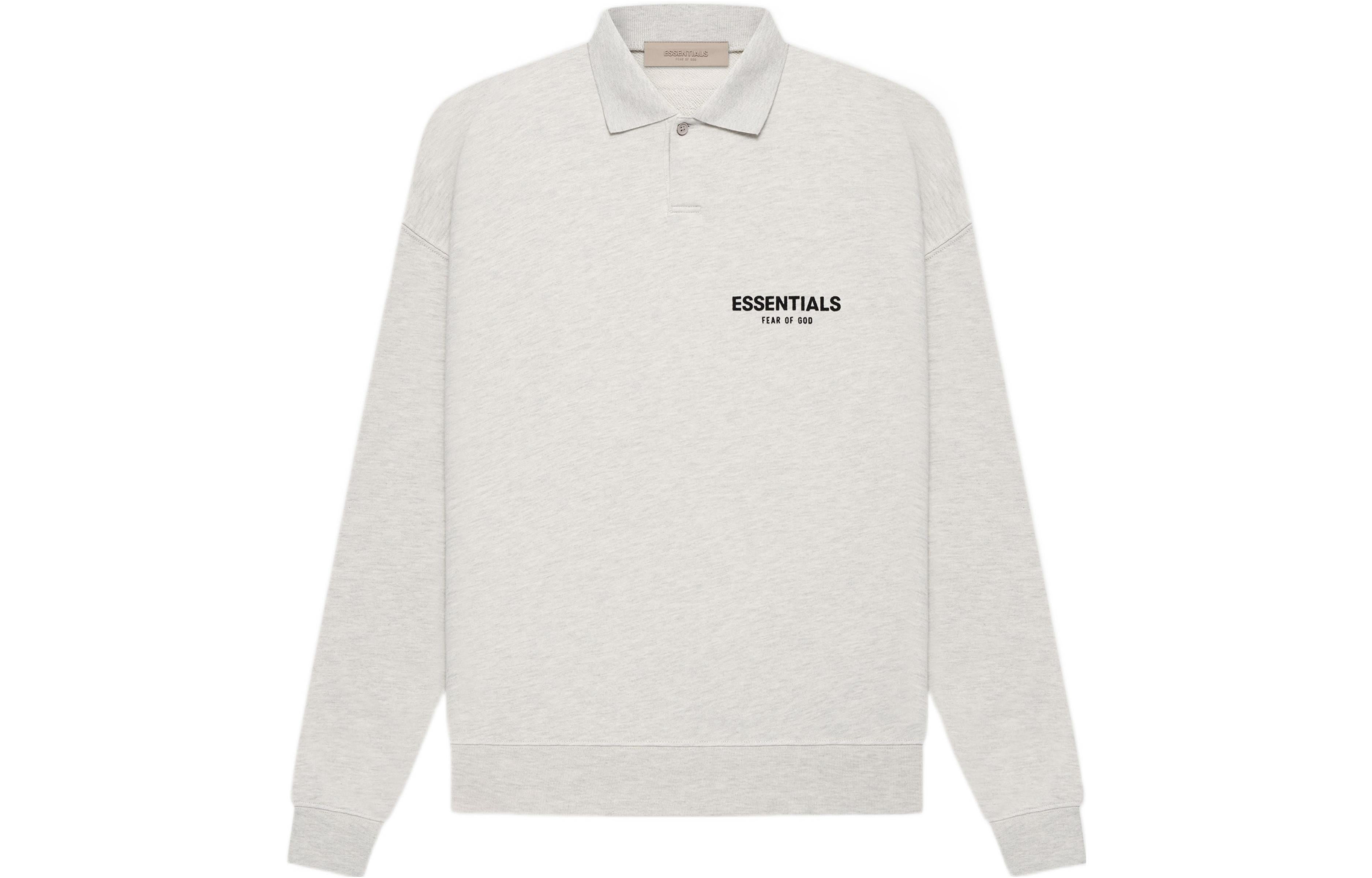 Fear of God Essentials SS22 Long Sleeve Polo Shirt 'Light Oatmeal' FOG-SS22-496 - 2