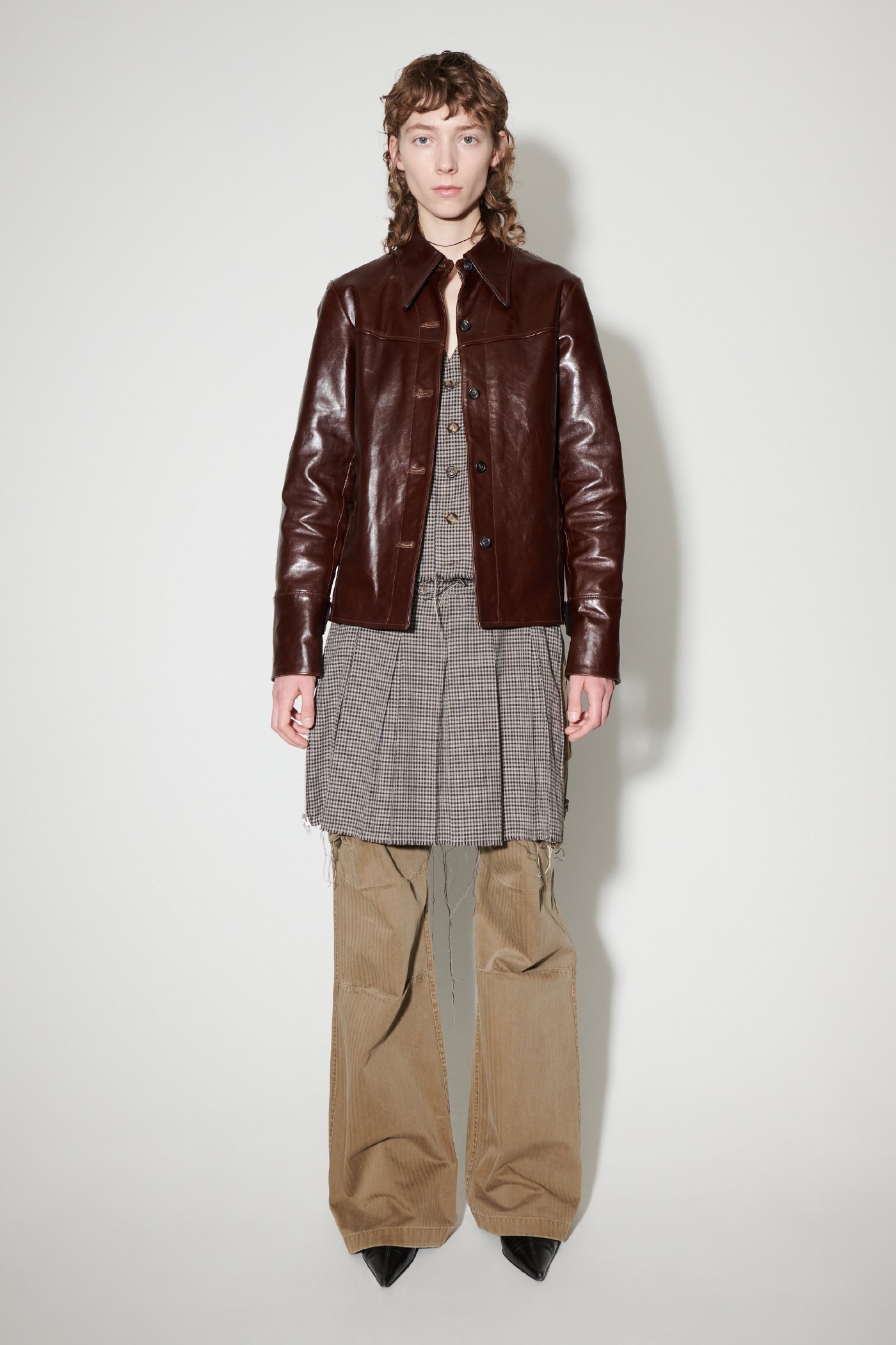 Verve Jacket True Dye Tuscan Brown Leather - 8