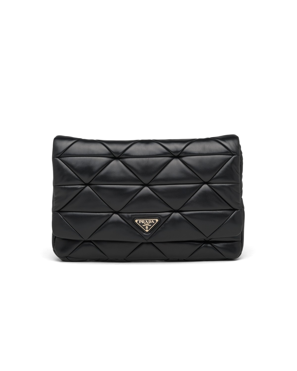 Prada System nappa  leather patchwork clutch - 1