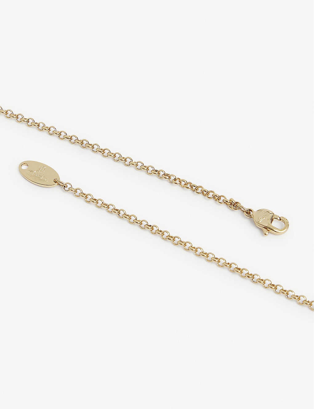 Bas Relief Orb mini gold-tone brass necklace - 3