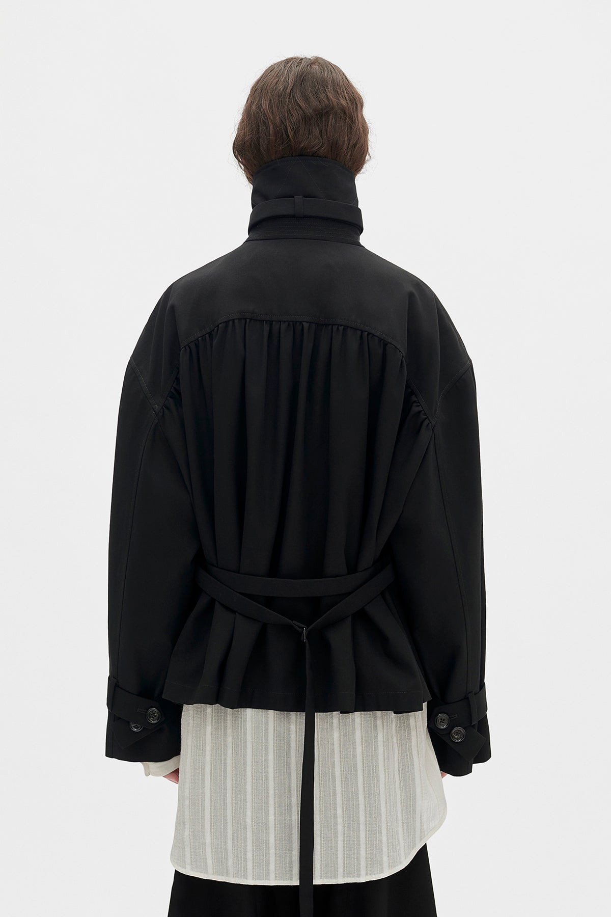 leni Cropped Trench Coat - 3