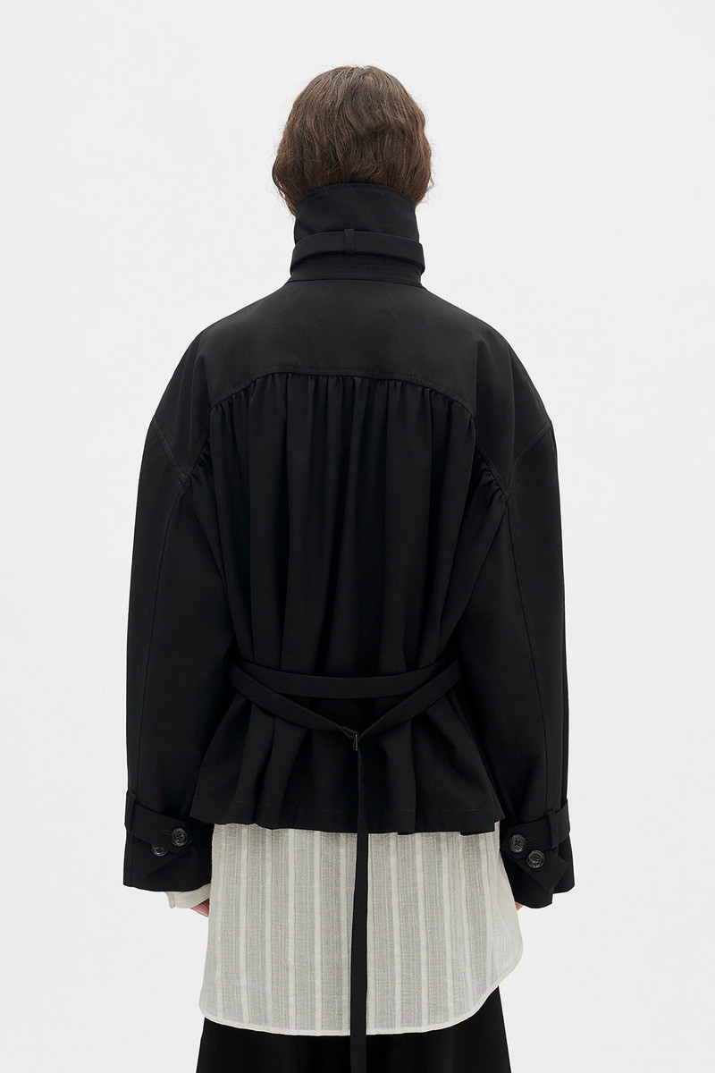 leni Cropped Trench Coat 3