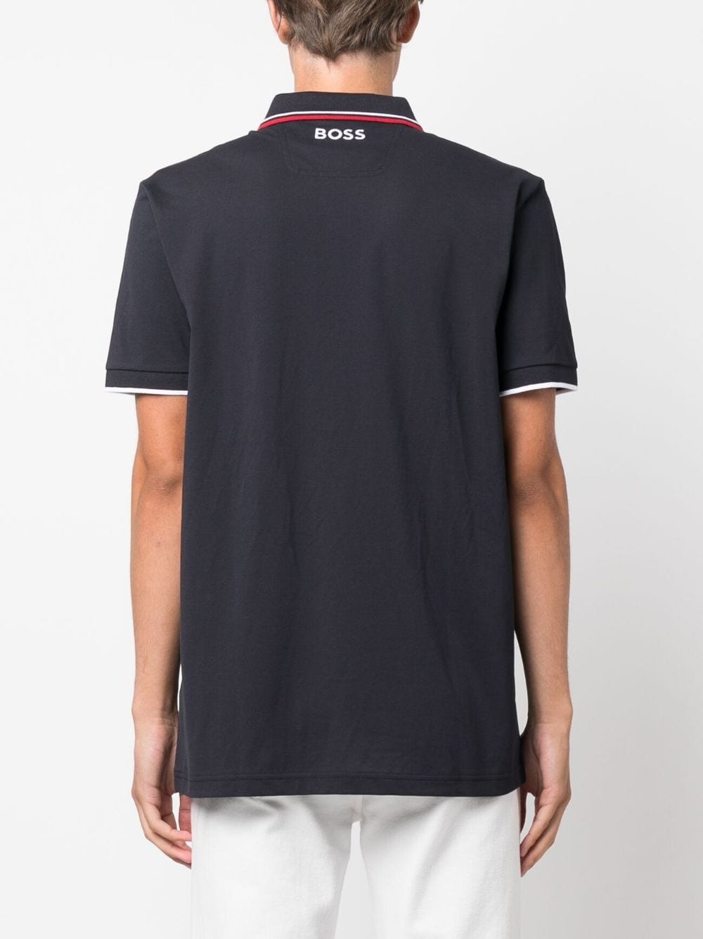 logo-embroidered polo shirt - 4