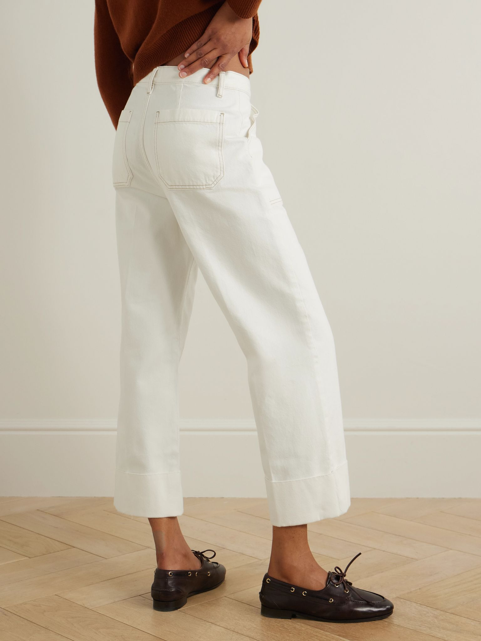 The Utility high-rise straight-leg jeans White - 4