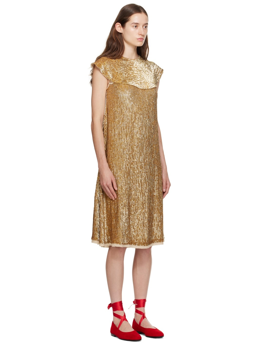Gold Bellvue Midi Dress - 2