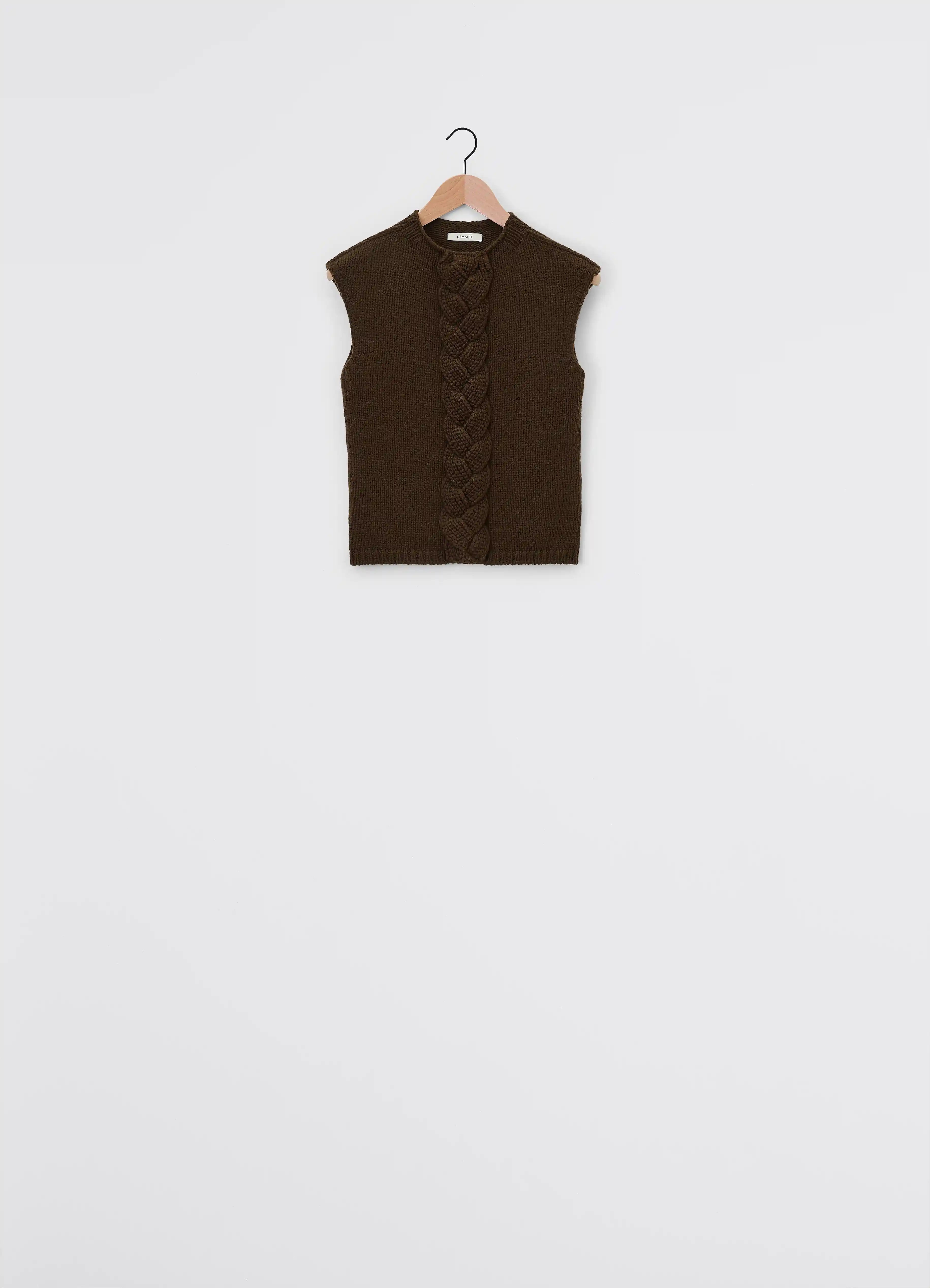 CABLE SLEEVELESS JUMPER - 3