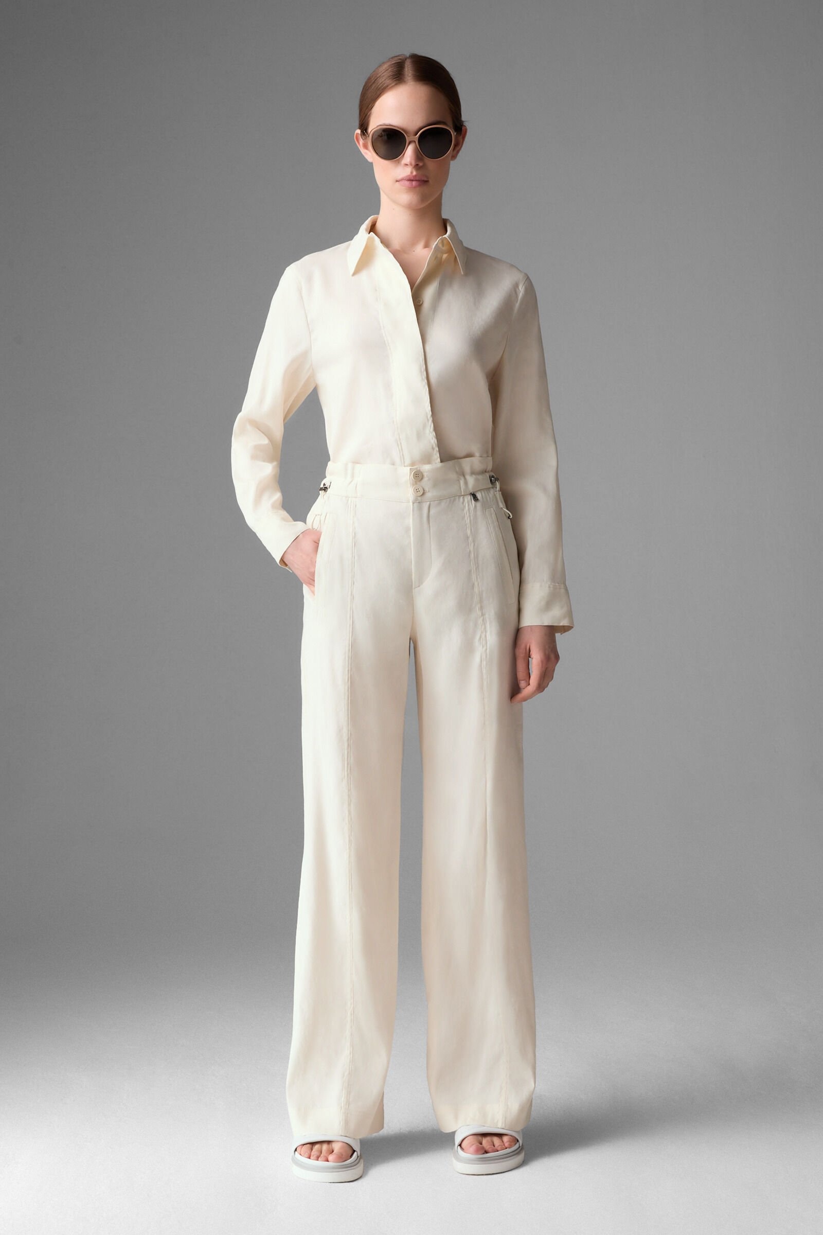 Rebel Marlene pants in Off-white - 4