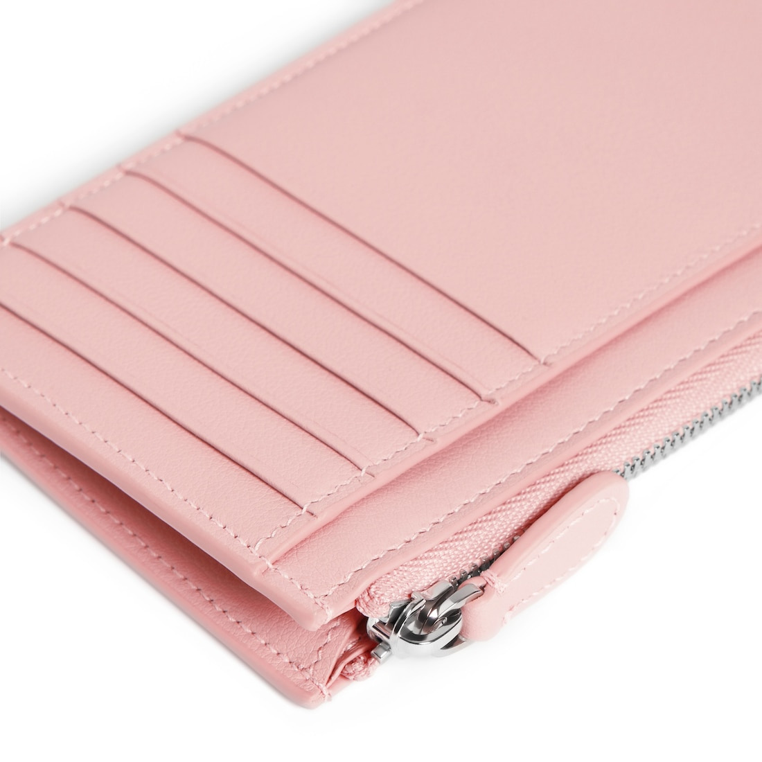 Women's Cash 2.0 Long Coin And Card Holder in Suede Pink - 4
