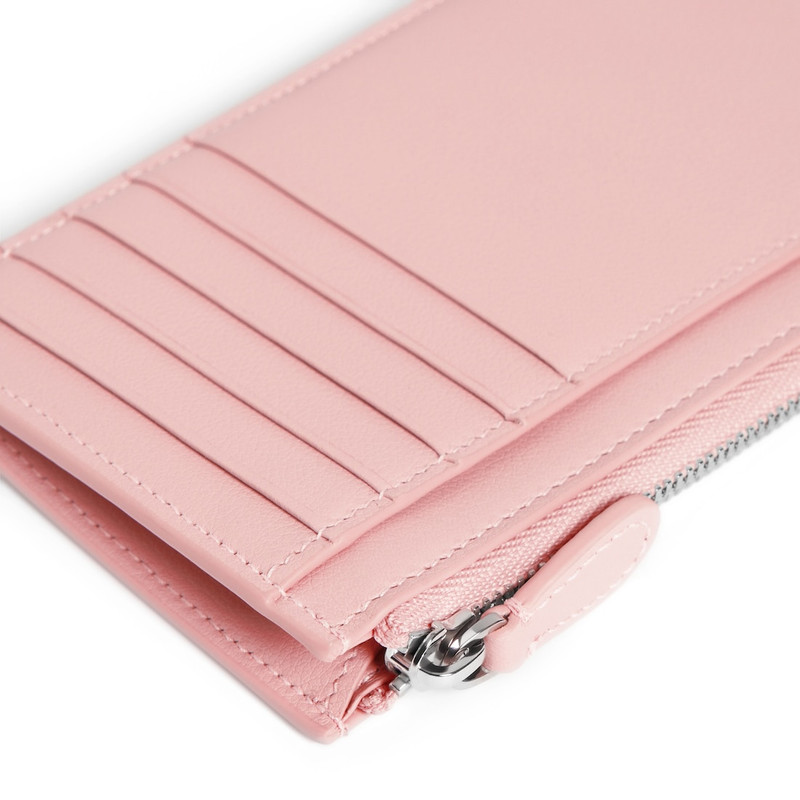 Women's Cash 2.0 Long Coin And Card Holder in Suede Pink 4