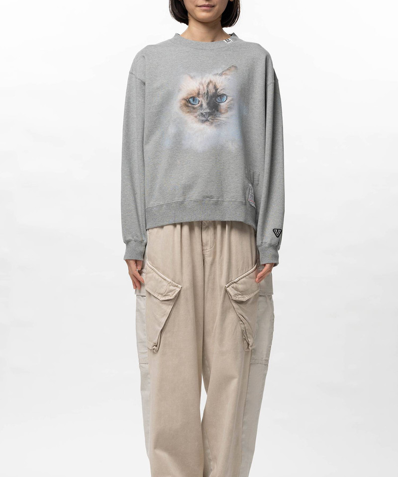 Cat Printed Sweatshirt 1