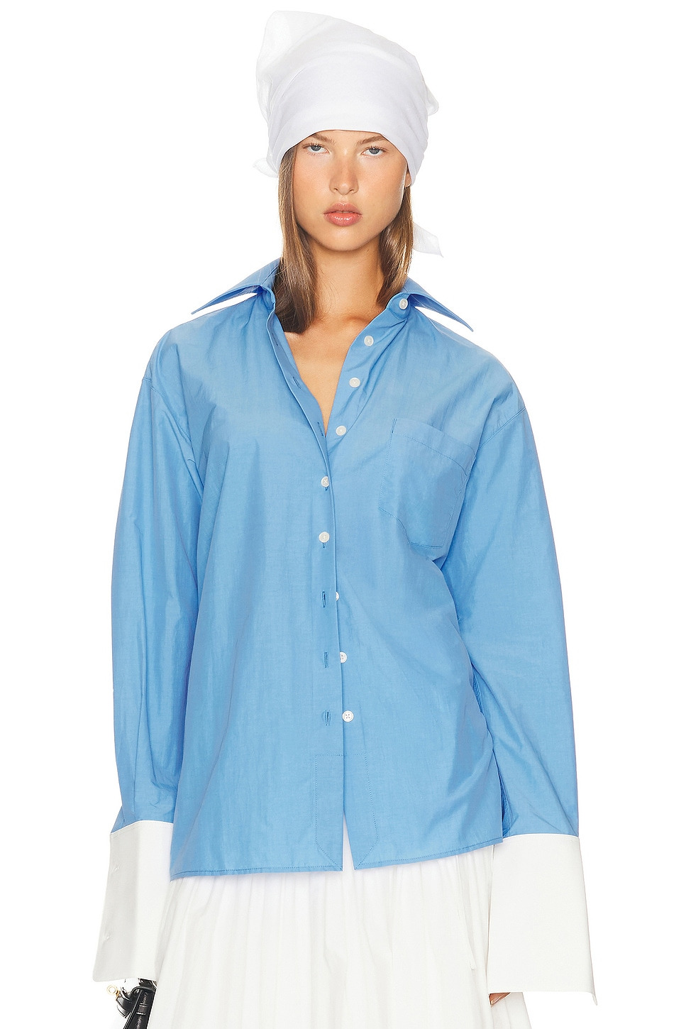 Classic Oversized Shirt in Tech Poplin - 2