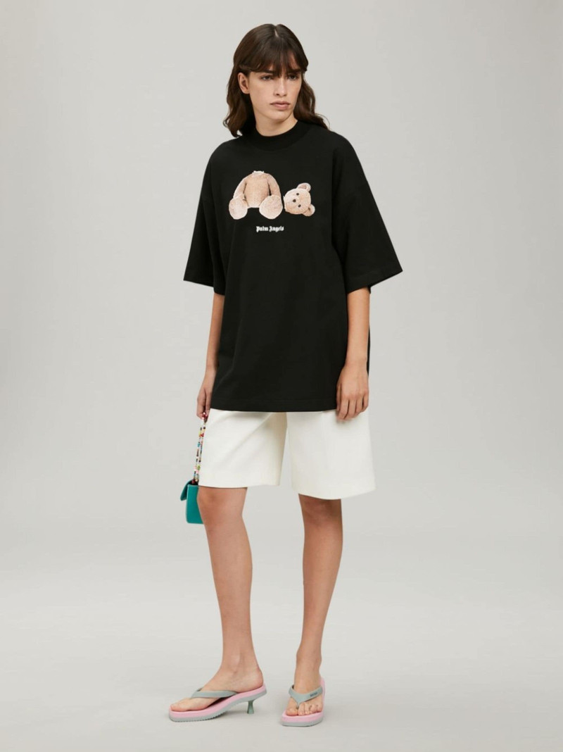 Palm Angels logo-print short-sleeve T-shirt outlook