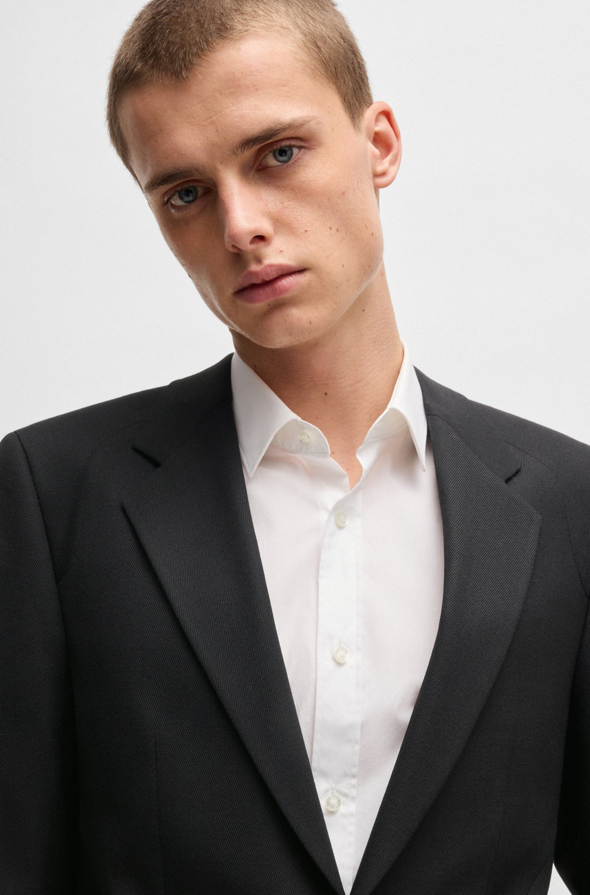 SLIM-FIT SUIT JACKET IN WOOL TWILL - 5