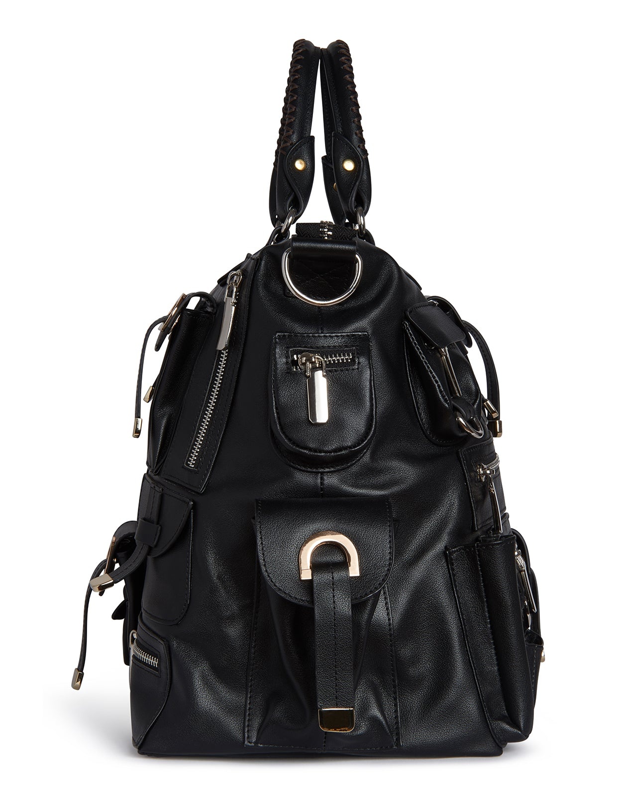 Leather Cargo Pocket Bag - 6