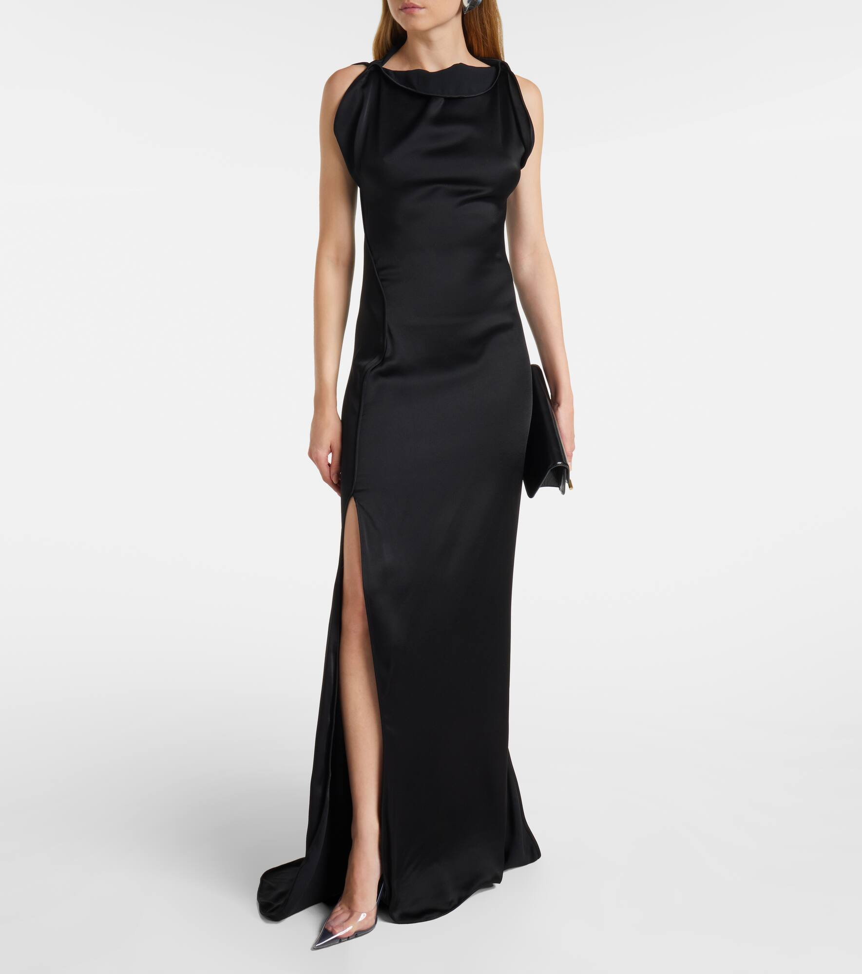 Crêpe satin gown - 2
