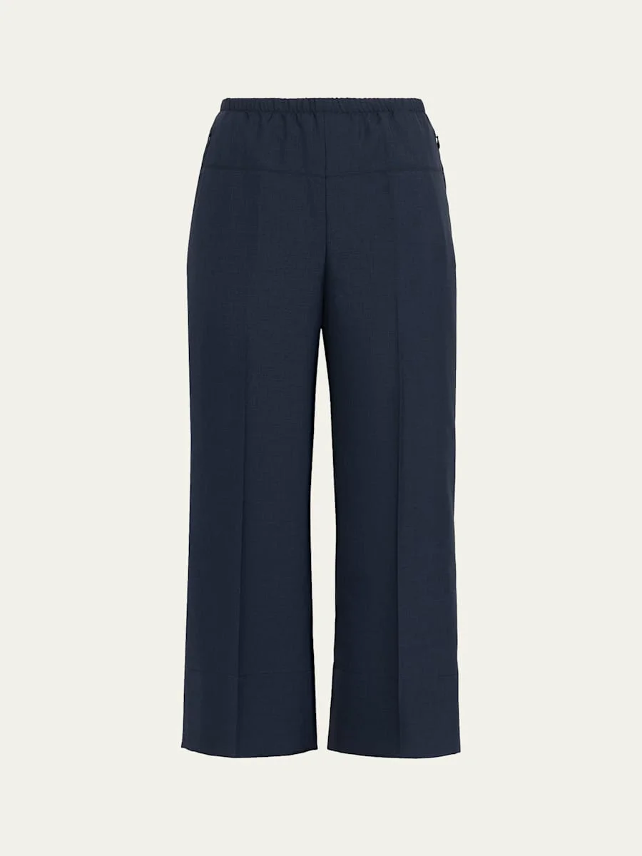 Cropped Wide-Leg Pants - 1