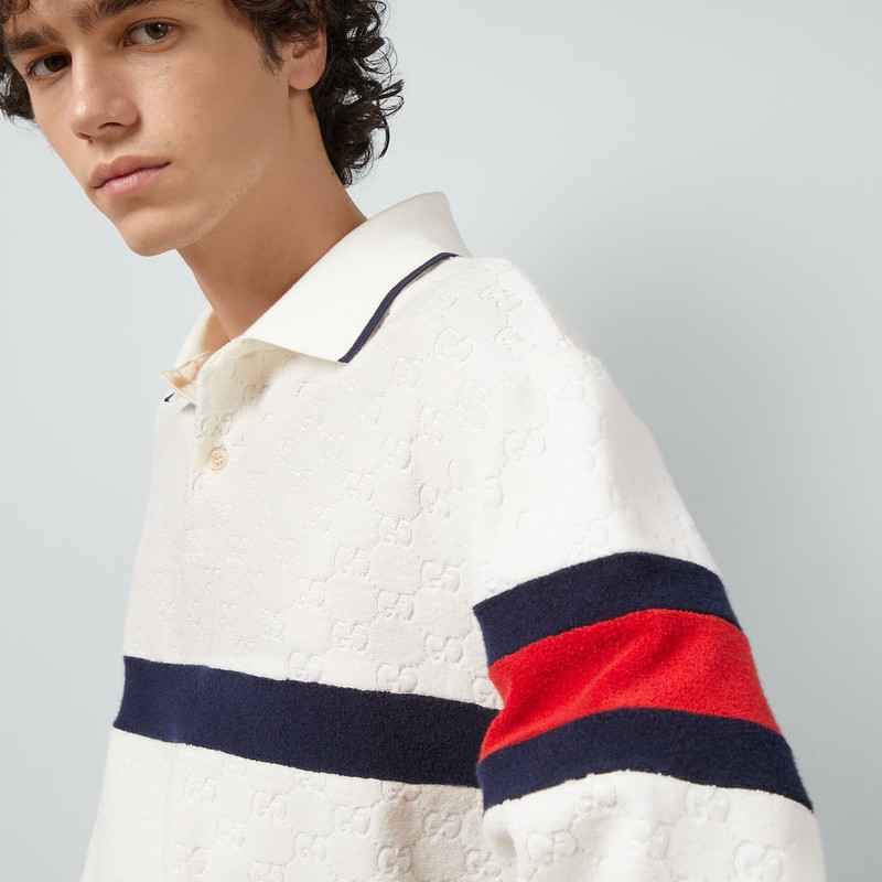 GG cotton terry cloth polo with Web 3