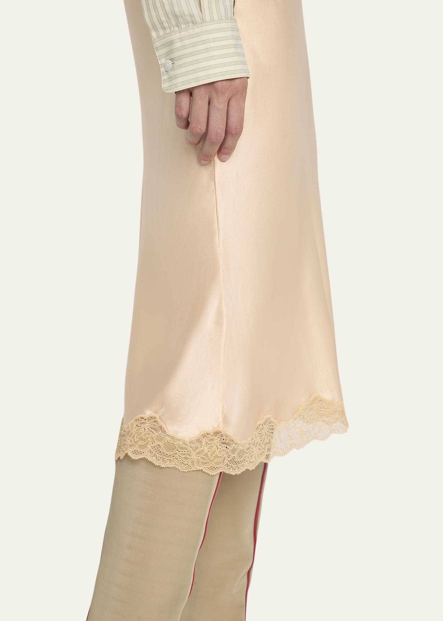 Irene Silk Slip Skirt - 5
