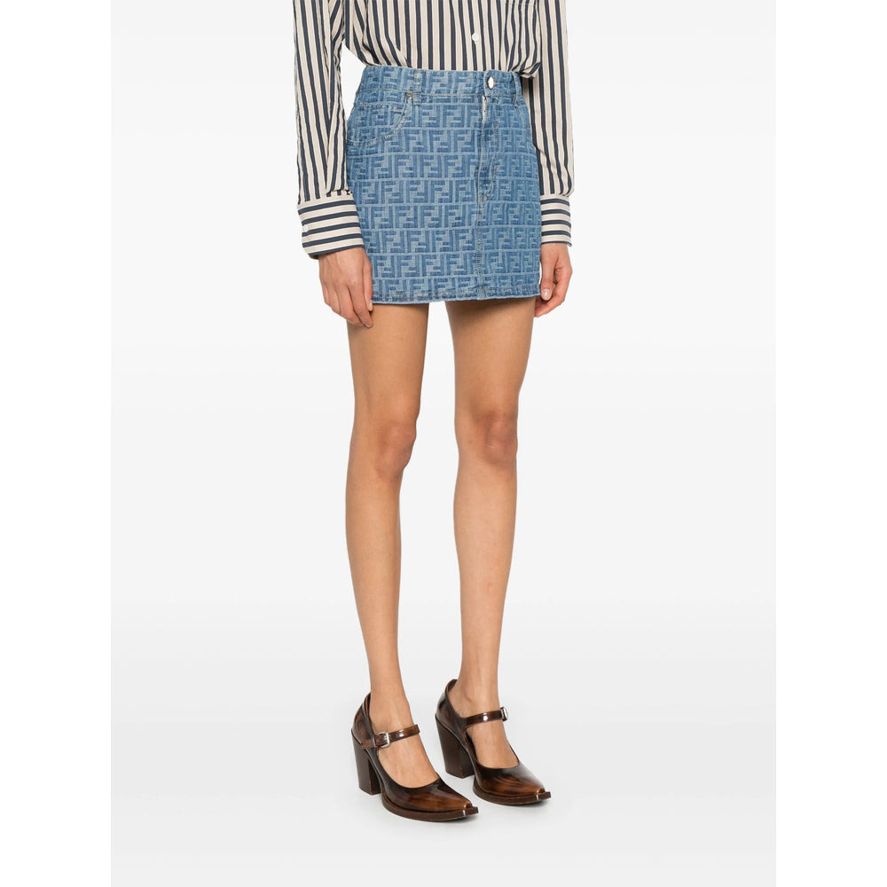 Fendi Blue Skirts - Fitted Skirts Women - 3