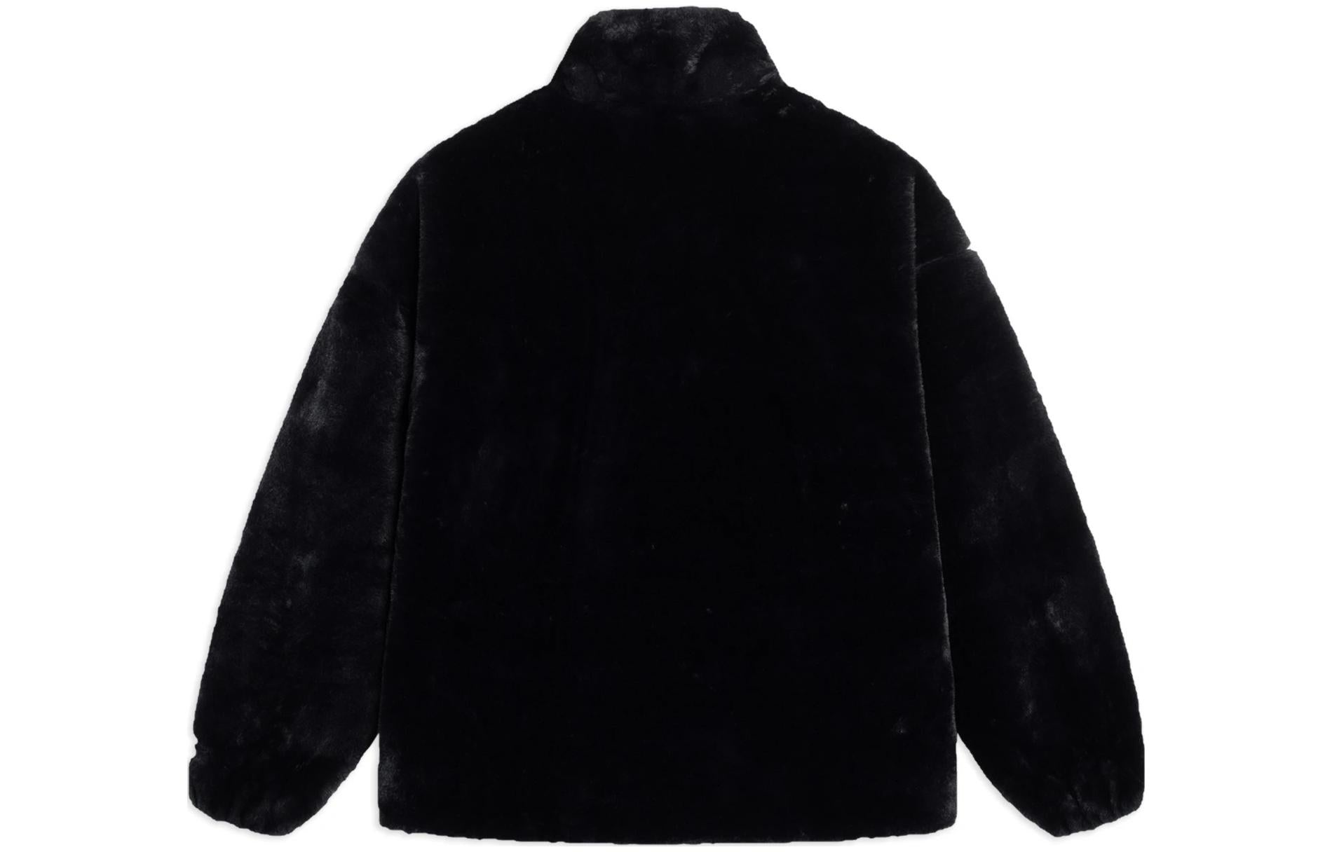 Li-Ning Big Logo Polar Fleece Jacket 'Black White' AFDSD61-1 - 2