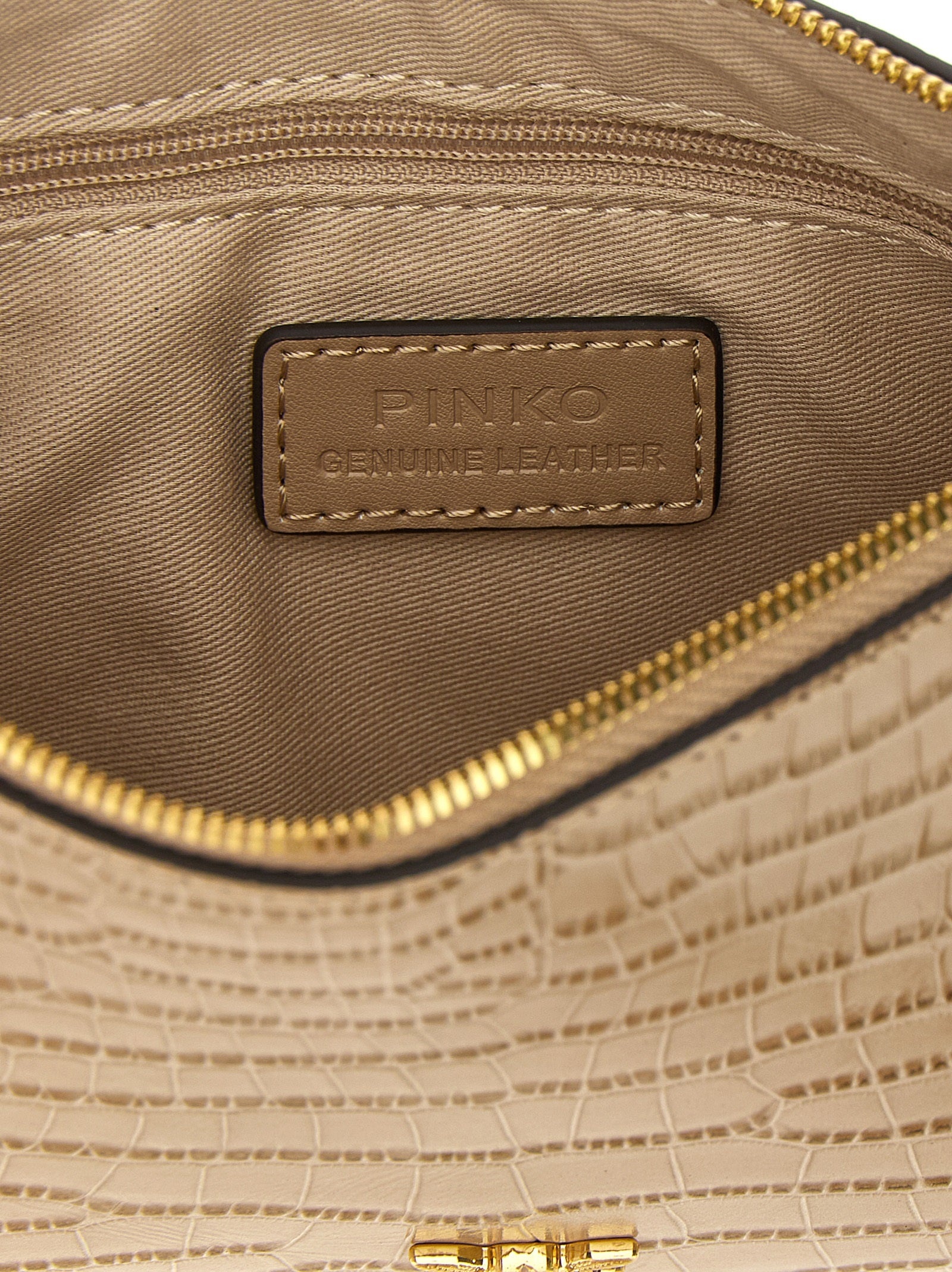 Flat Horizontal Crossbody Bags Beige - 4