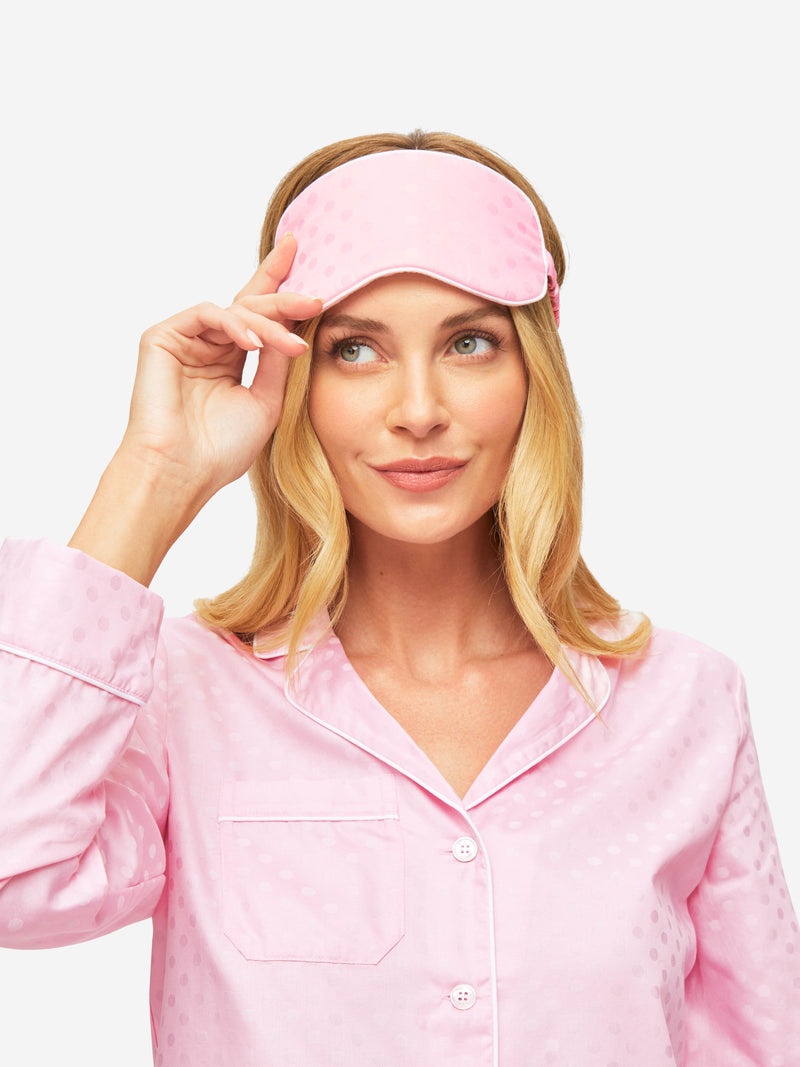 Eye Mask Kate 7 Cotton Jacquard Pink - 7