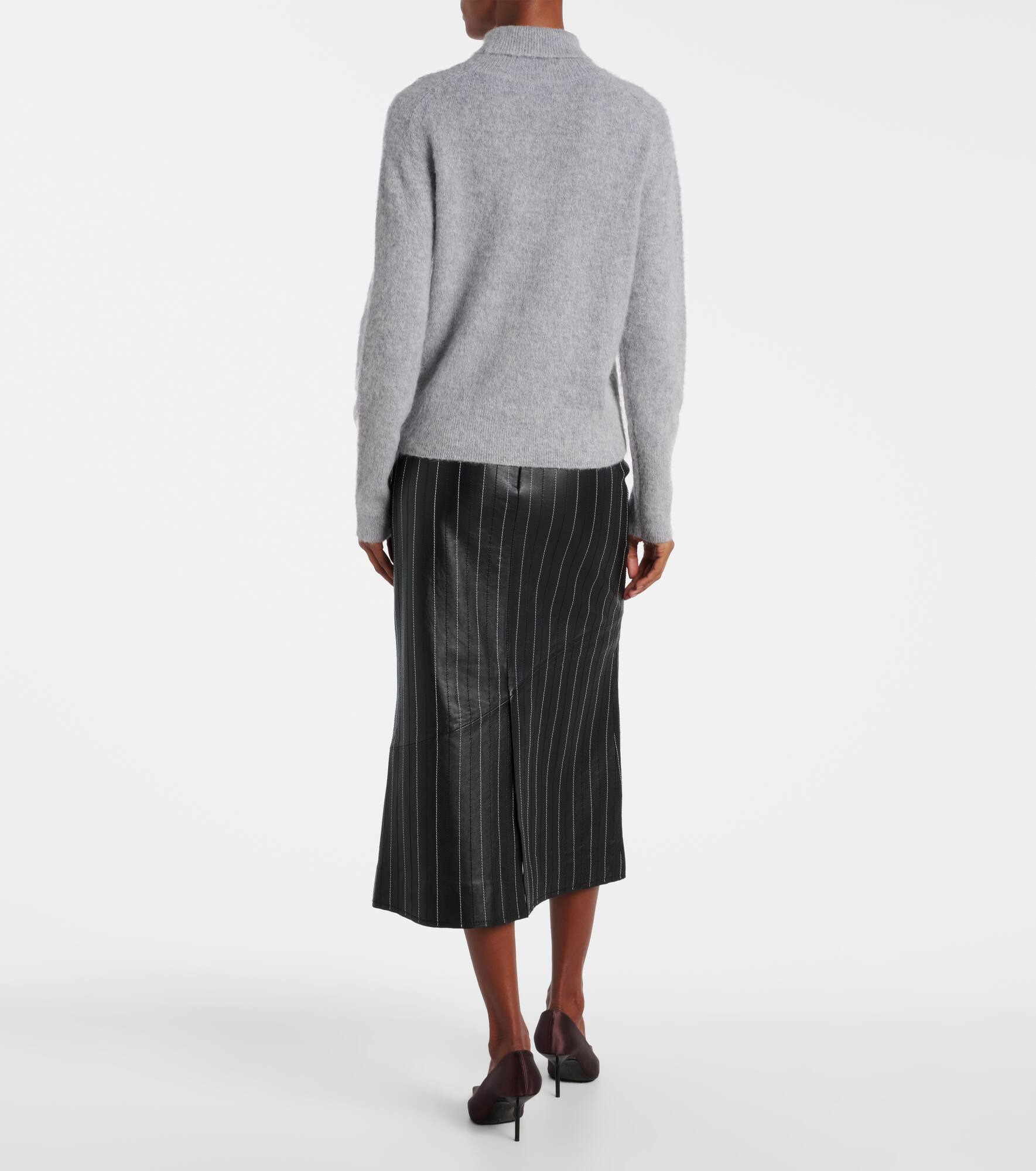 Wool-blend turtleneck sweater - 3