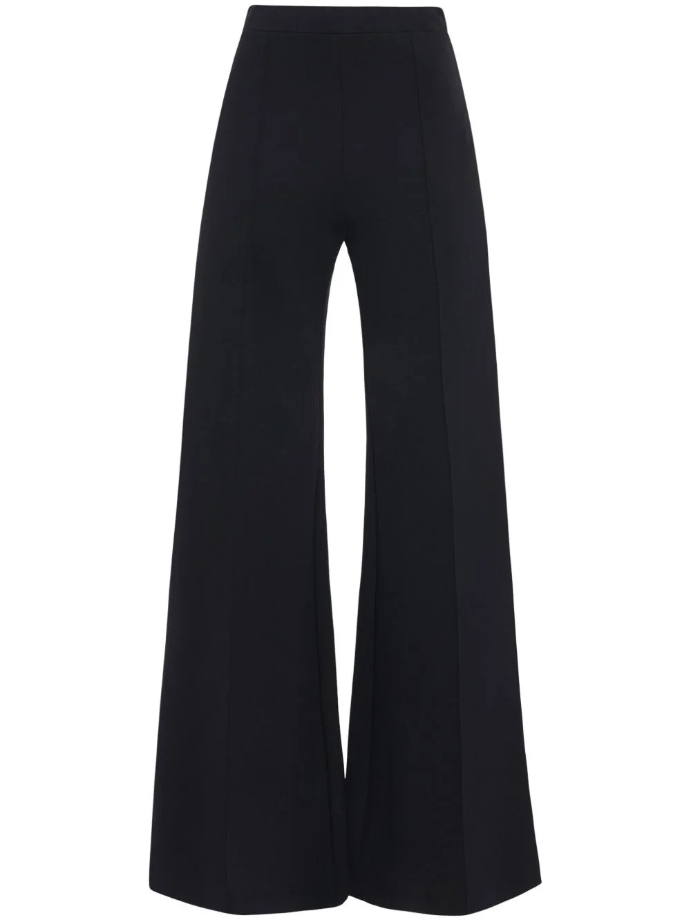 pintucked flared trousers - 1