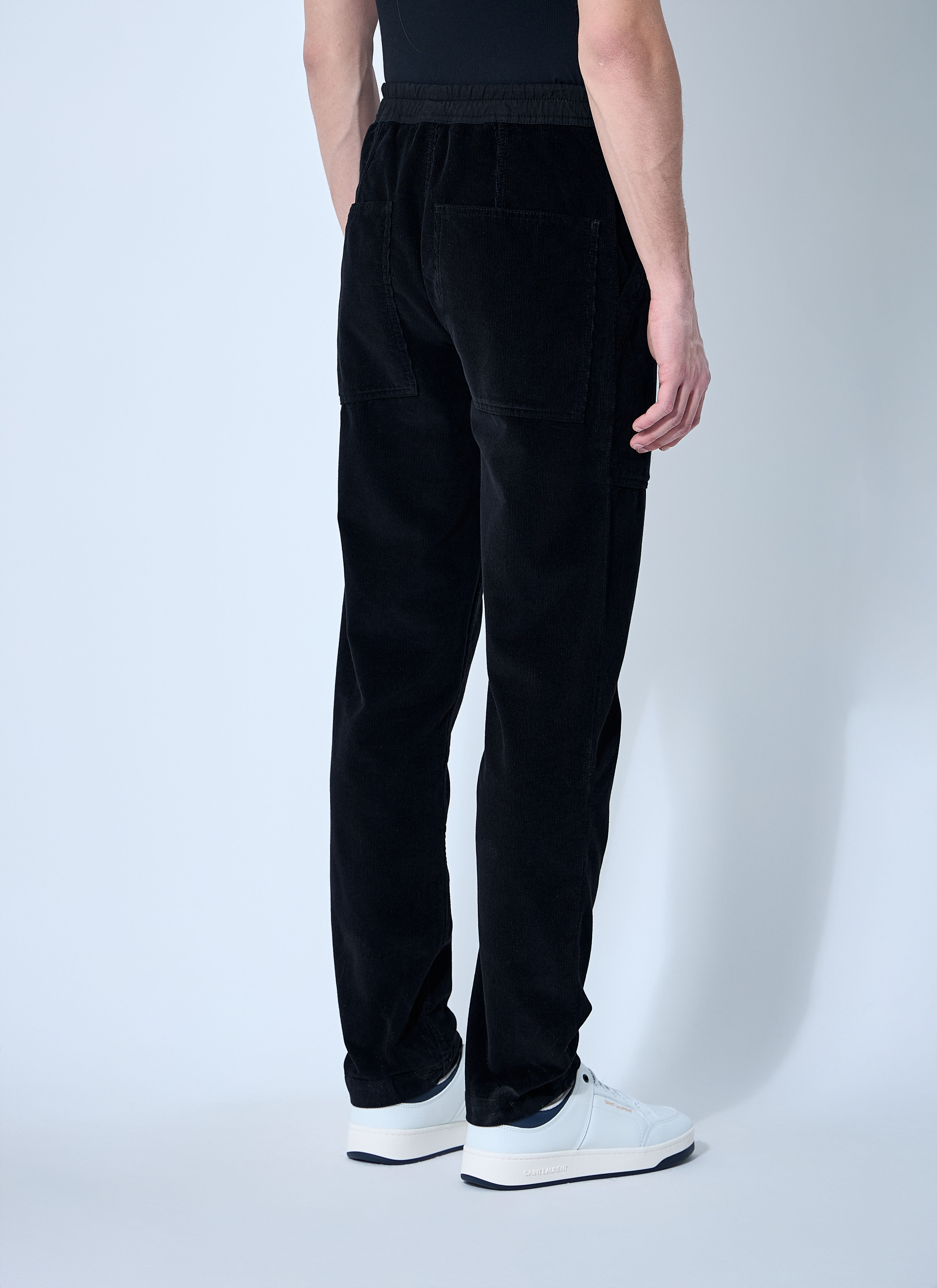 Corduroy Drawstring Pants - 4