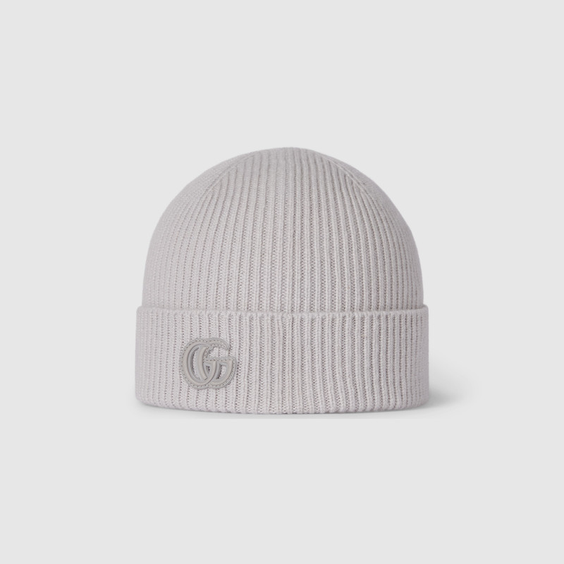 GUCCI Cashmere hat with patch outlook