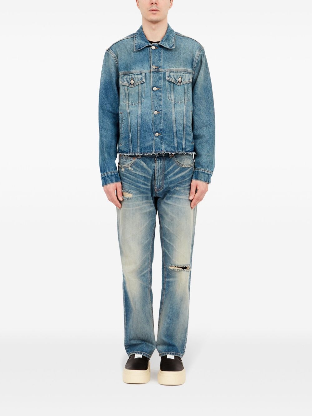 cotton denim jacket - 2
