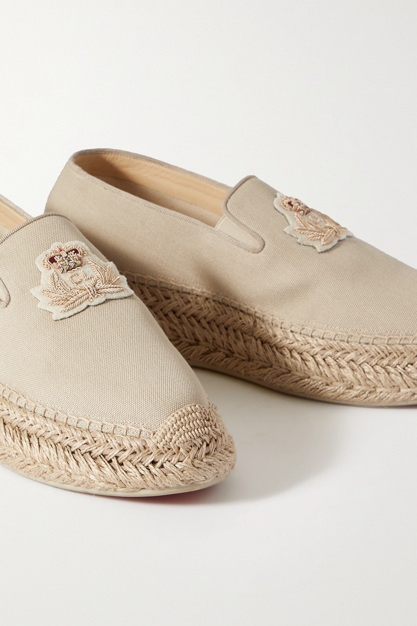 Espananou logo-appliquéd floral-print canvas espadrilles - 4