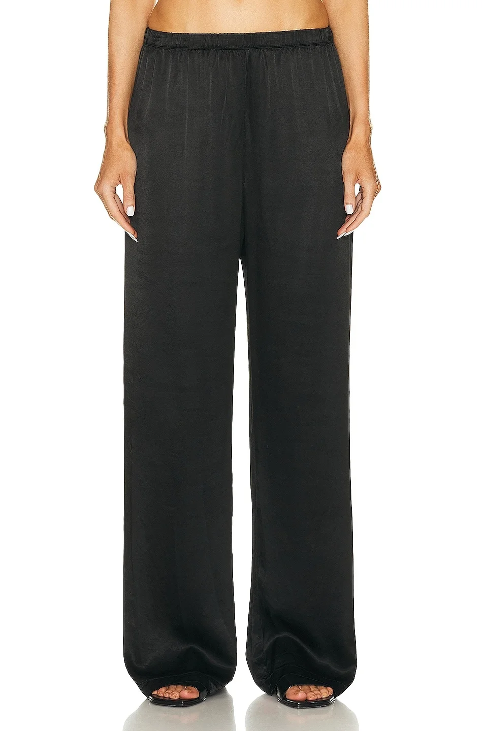 Satin Wide Leg Pant - 1