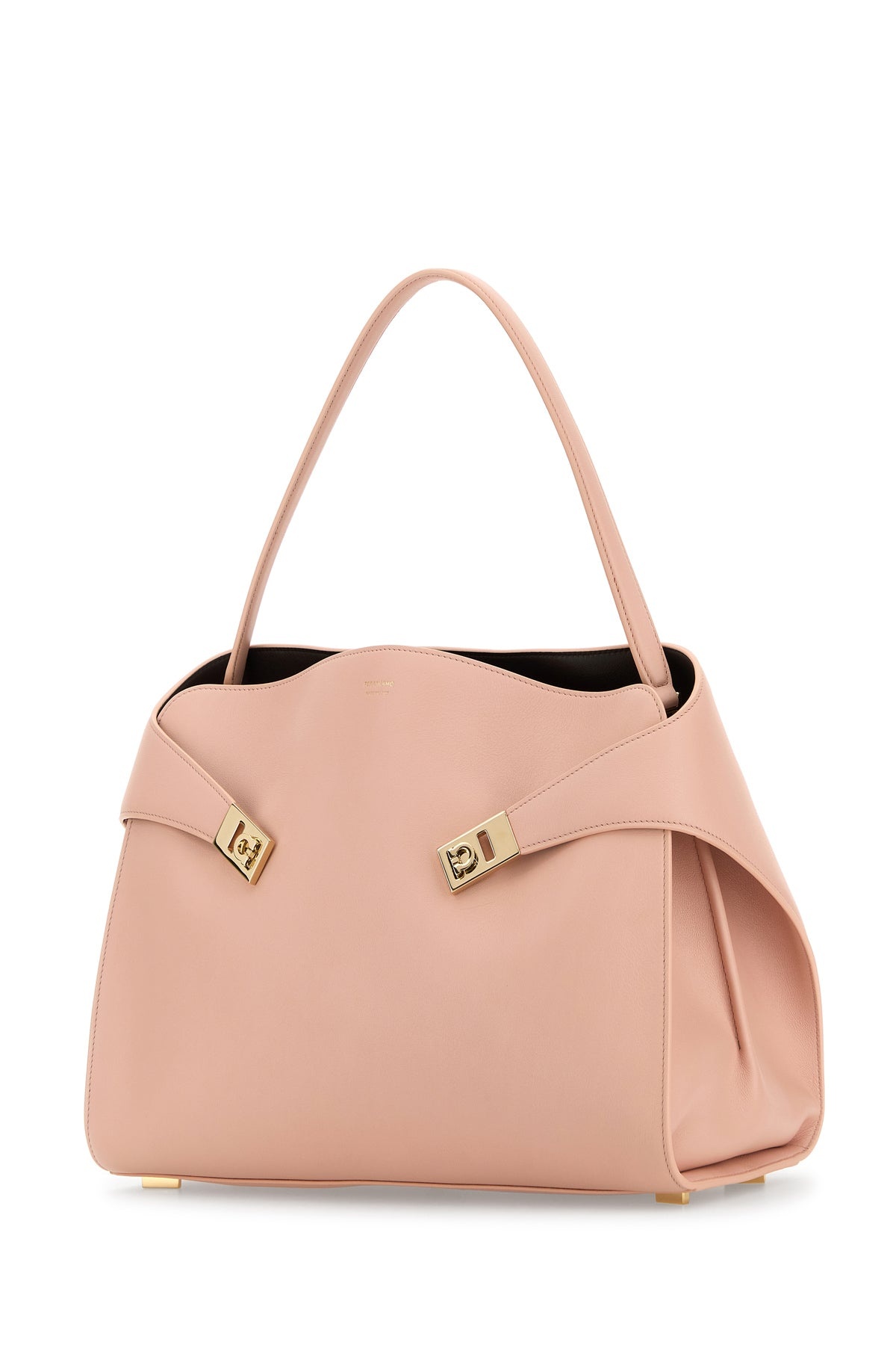 Pink leather large Hug Soft shoulder bag - 2