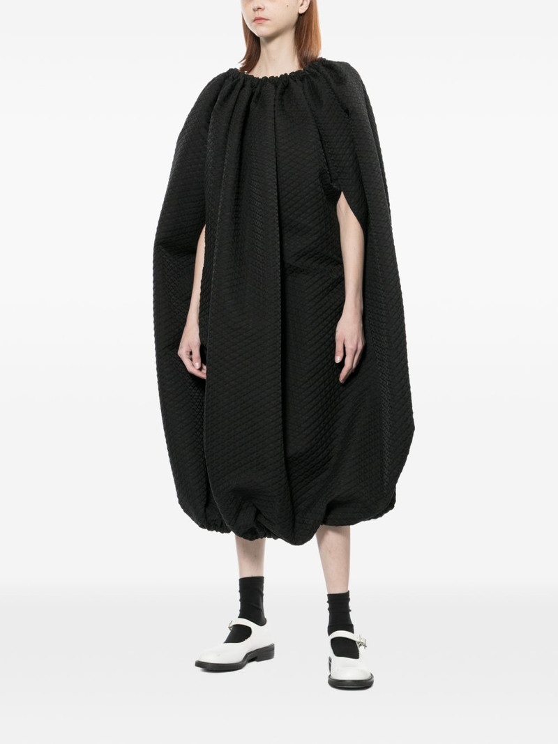textured gathered dress 3