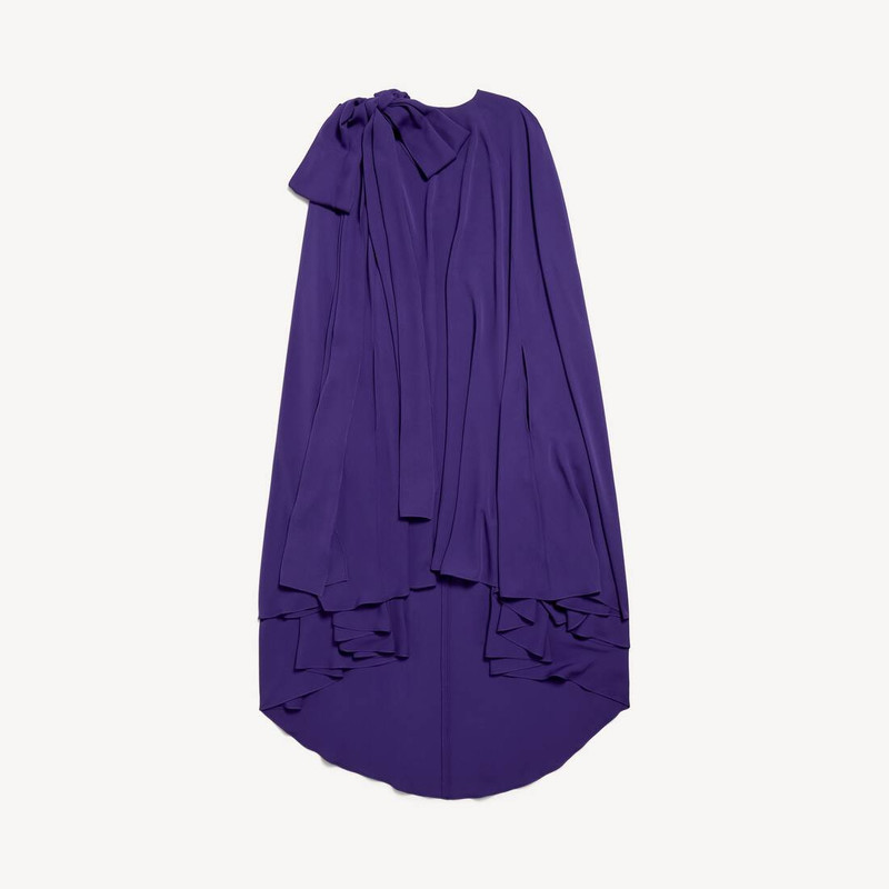 Women's Cape Dress in Purple 1