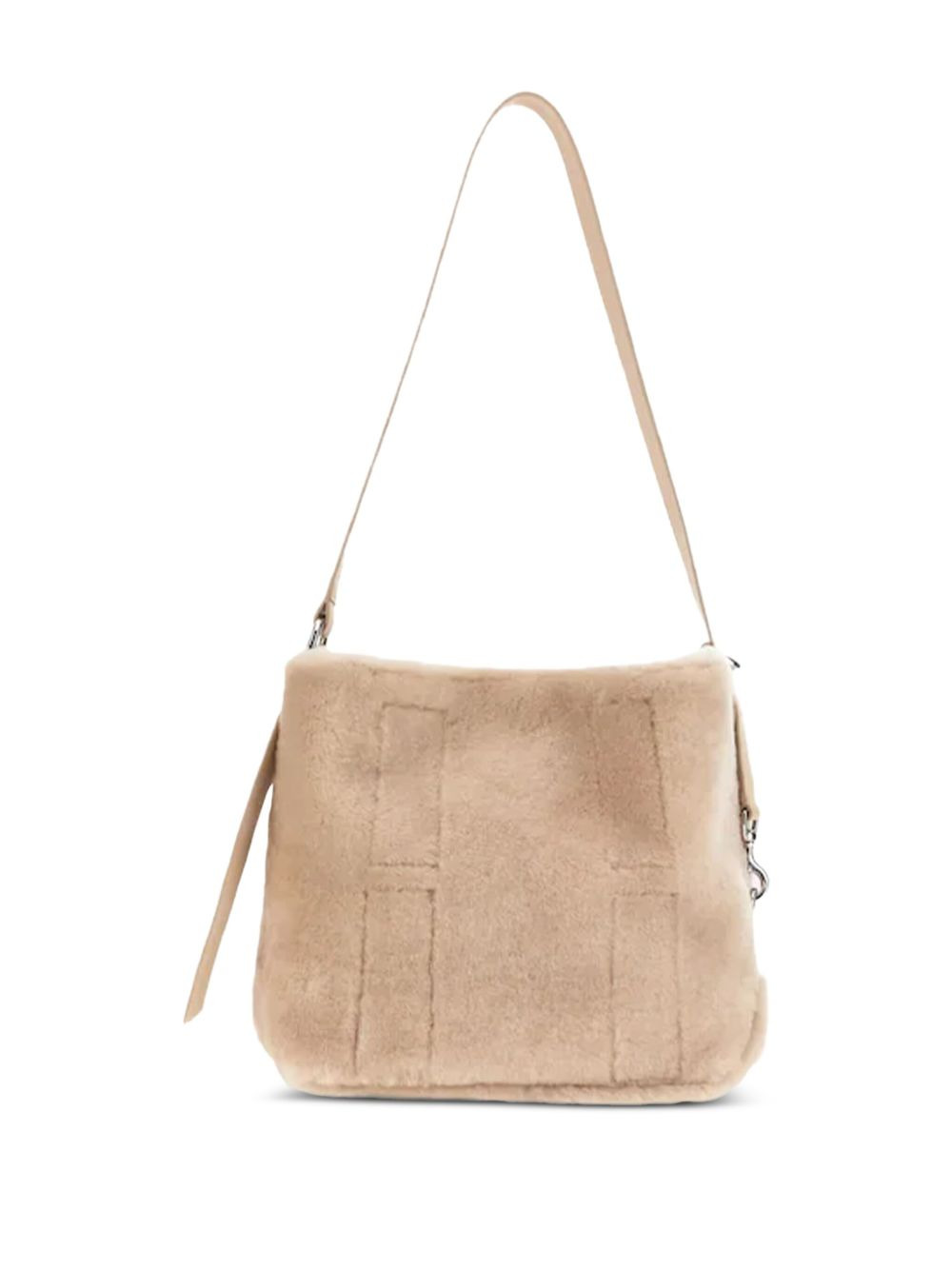 magnetic-closure leather tote bag - 3