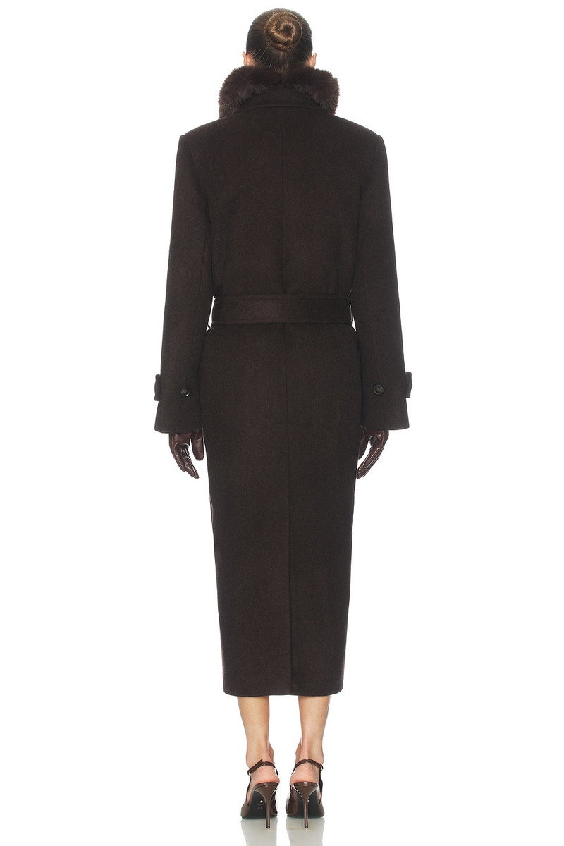 HELSA Bold Shoulder Long Coat outlook
