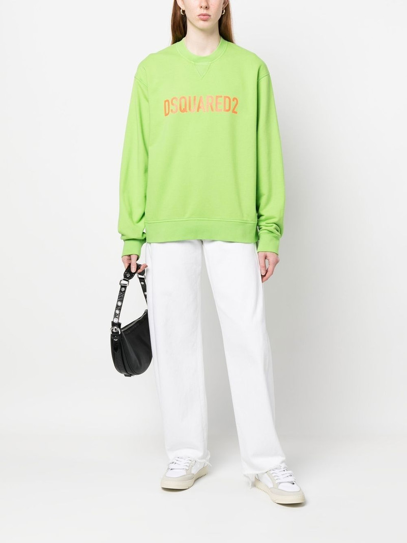 DSQUARED2 logo embroidered sweatshirt outlook