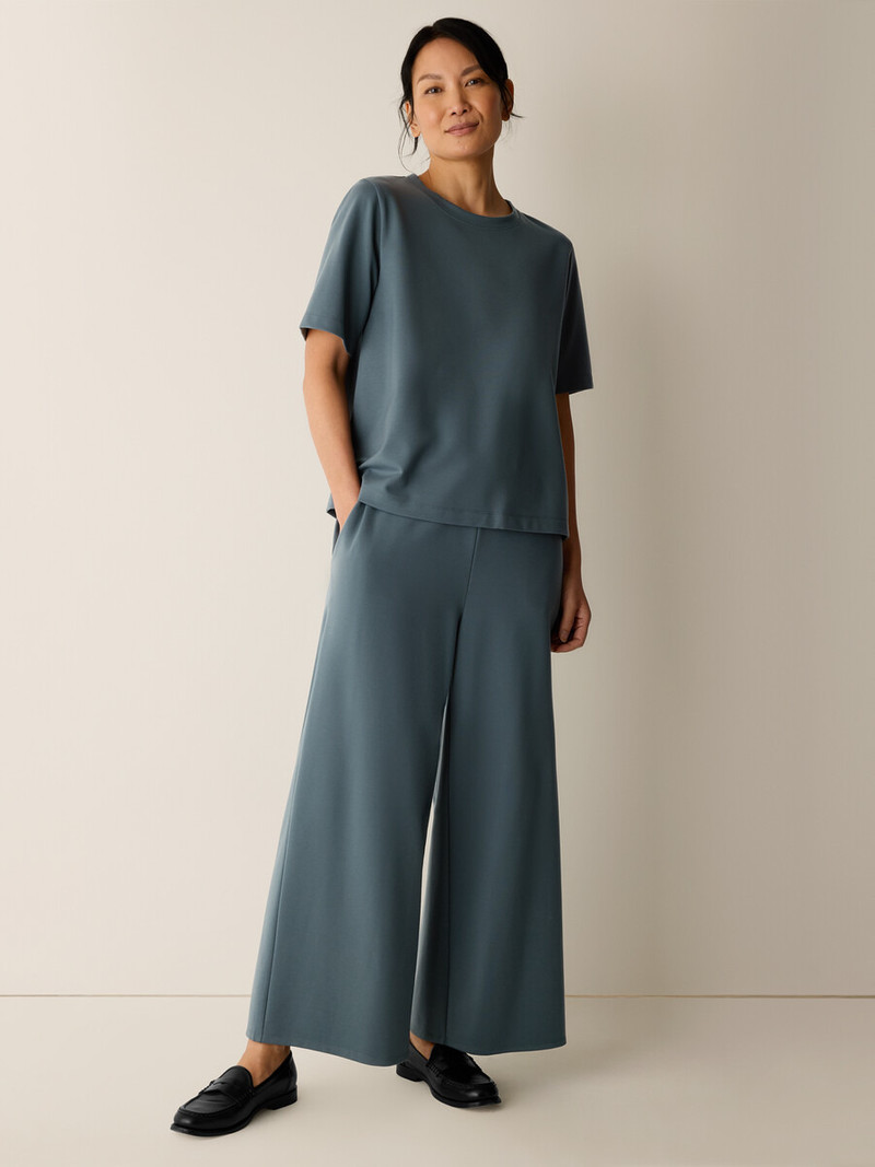 EILEEN FISHER Lightweight Ponte Wide-Leg Pant outlook