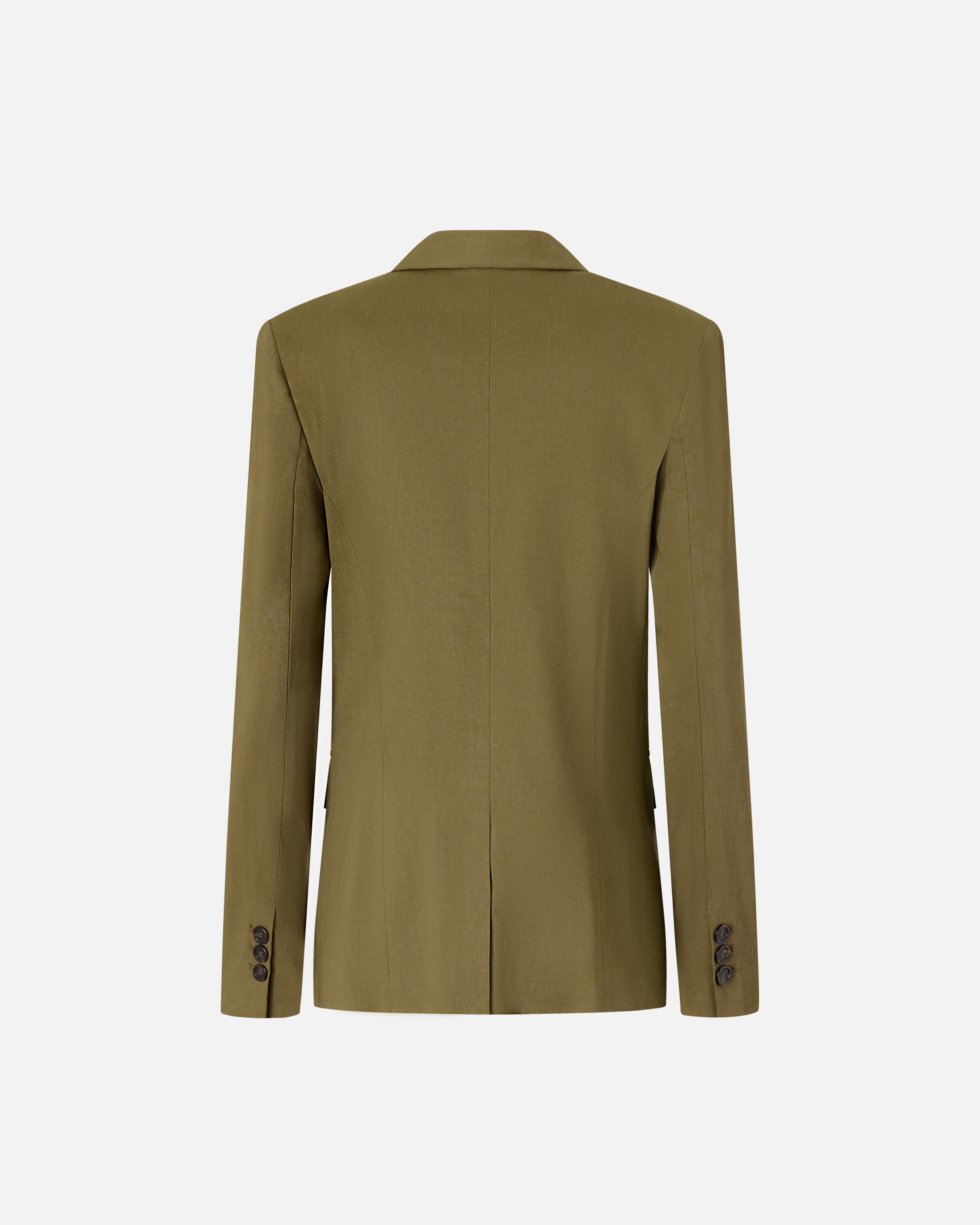 SINGLE-BREASTED BLAZER IN STRETCH LINEN - 2
