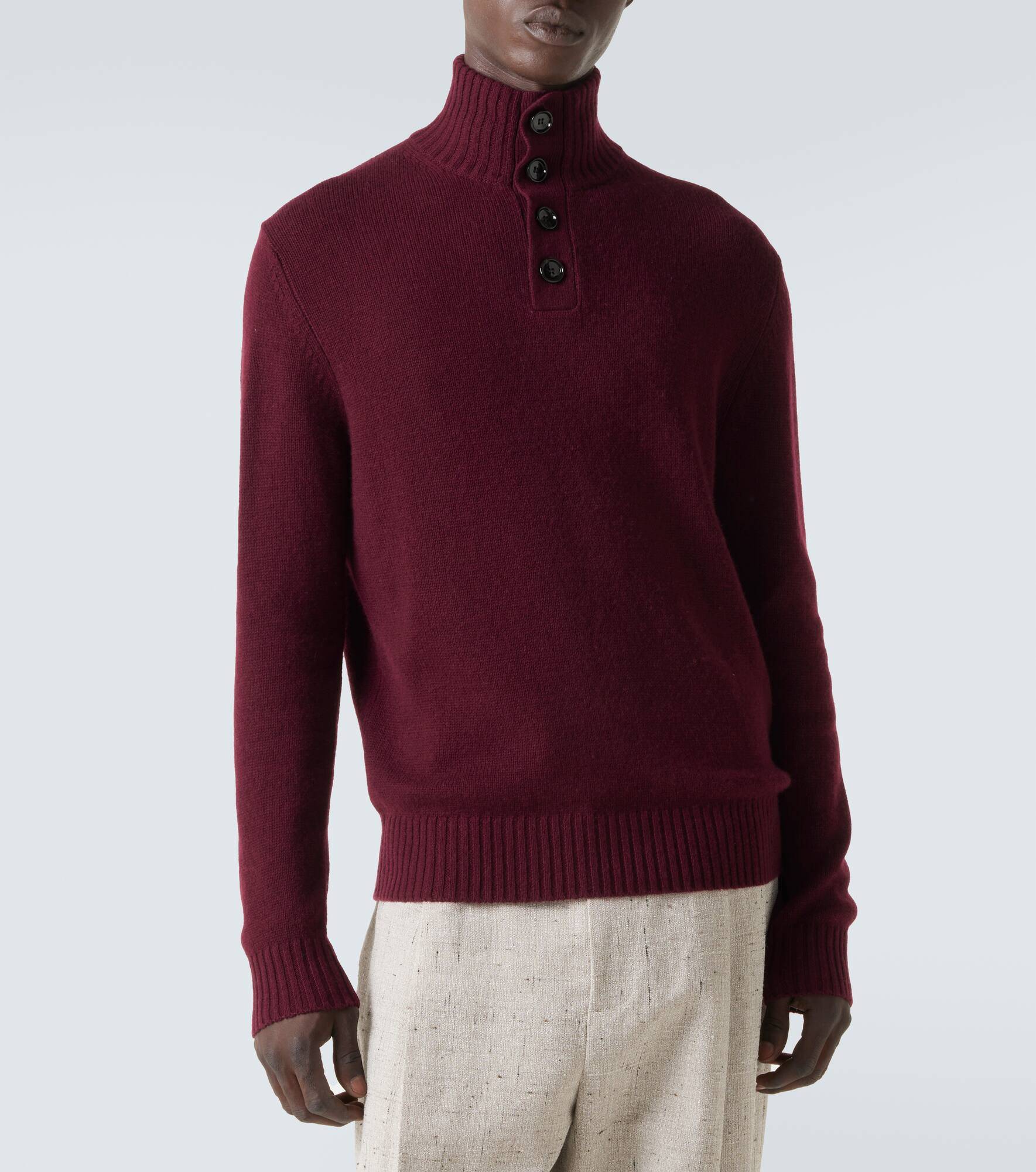 Wool and cashmere turtleneck sweater - 3