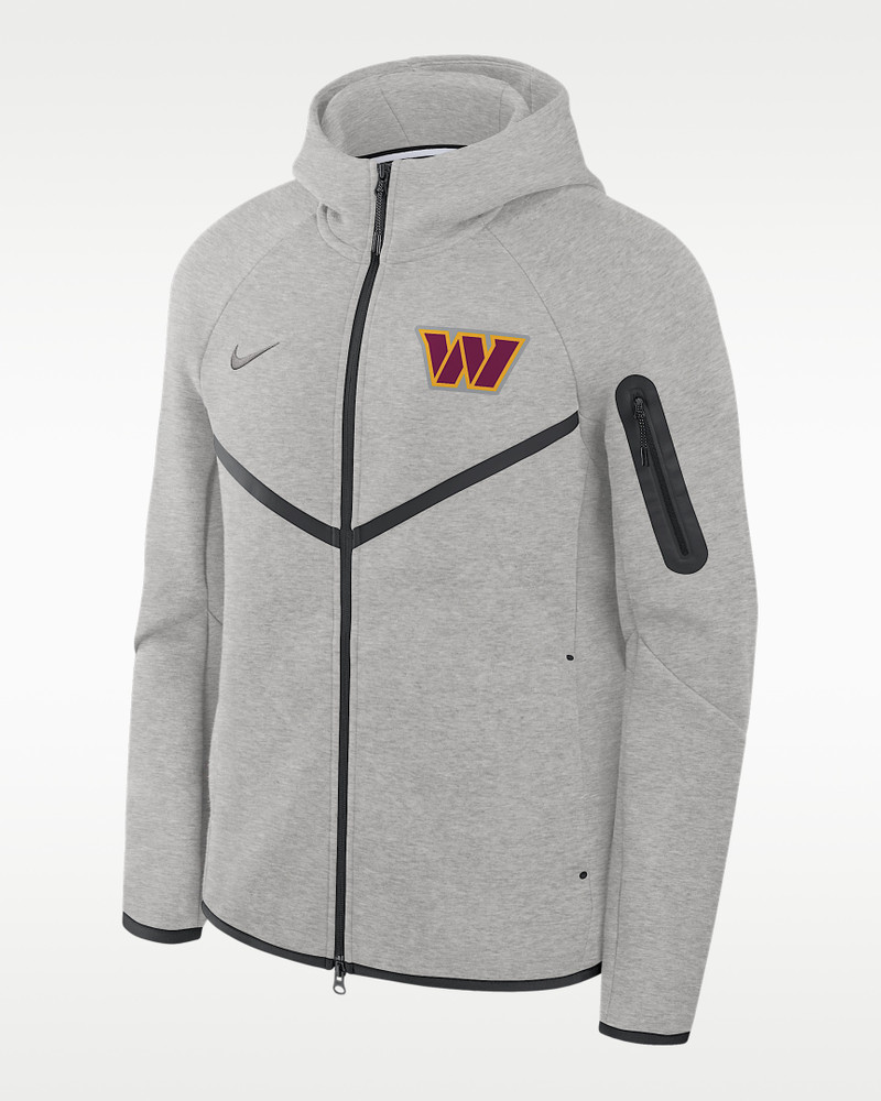 Washington Commanders Tech Fleece Windrunner Men's Nike NFL Full-Zip Hooded Jacket 1