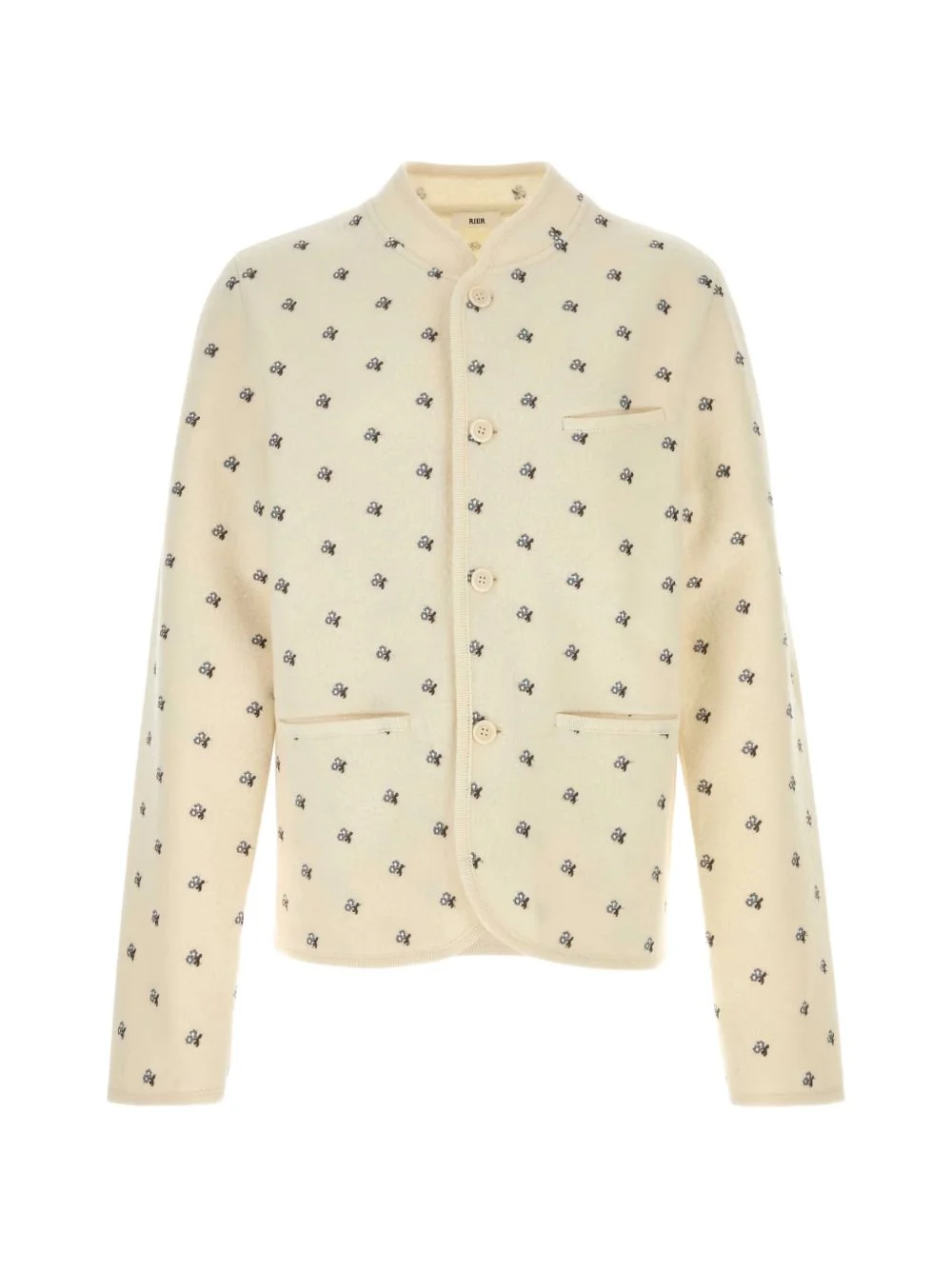 embroidered shirt jacket - 1