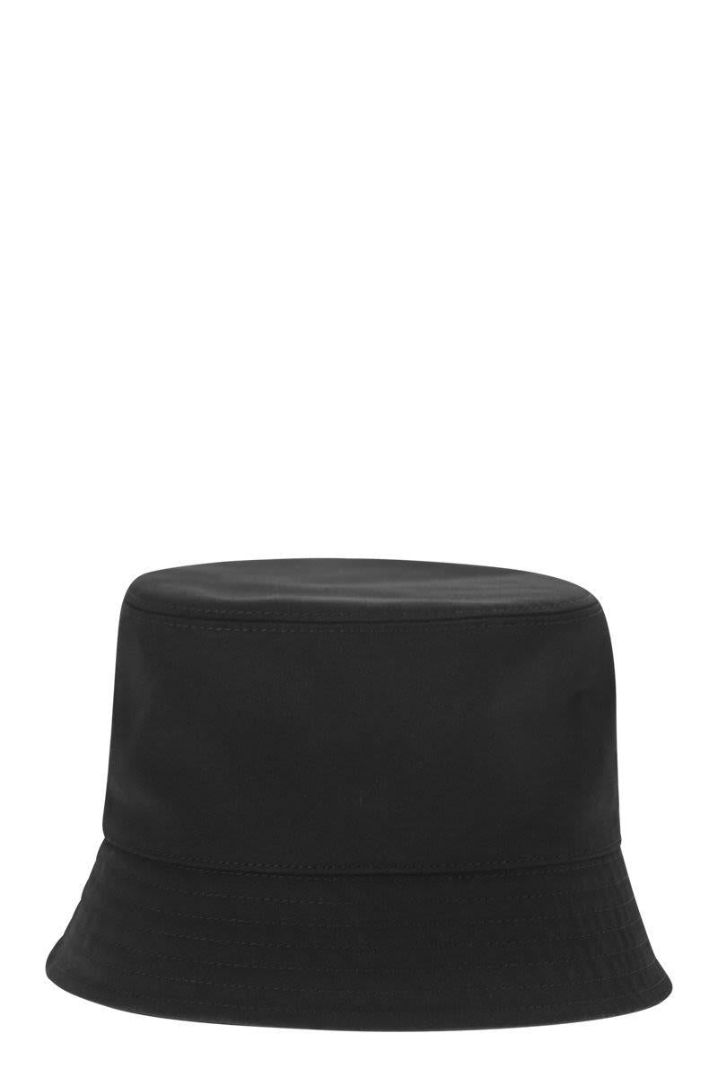ハット MONCLER SS25 Cotton bucket hat (K10933B00025 999) Moncler Moncler Cotton Bucket Hat | baltini | REVERSIBLE