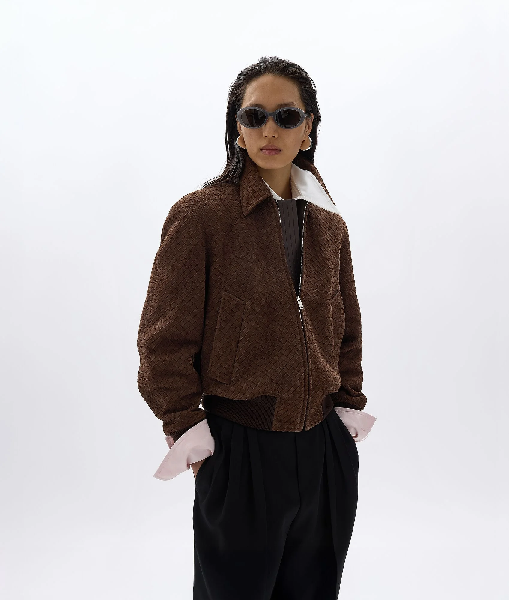 Suede Leather Blouson - 1