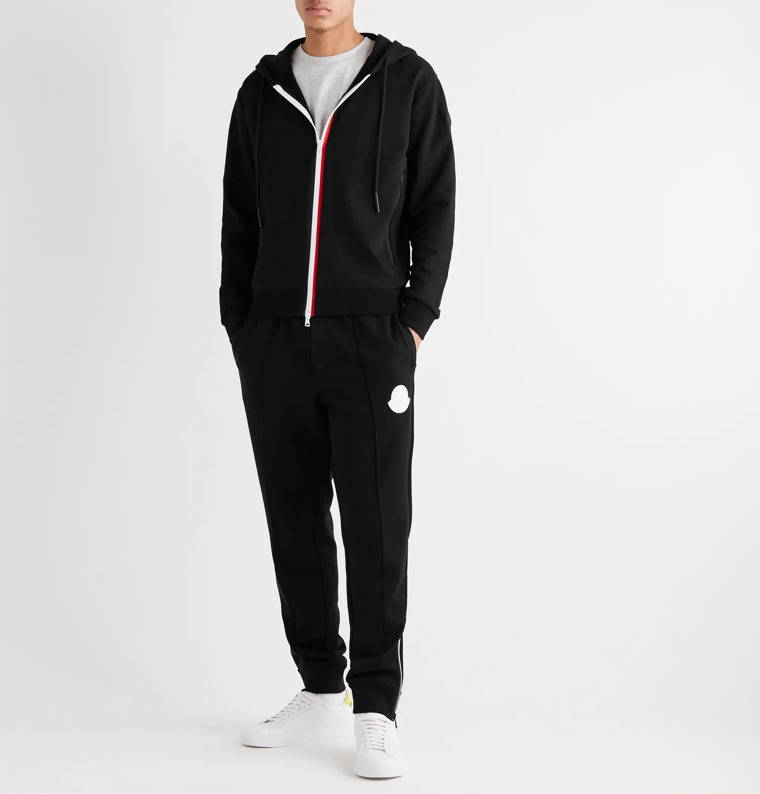 Striped Loopback Cotton-Jersey Zip-Up Hoodie - 2