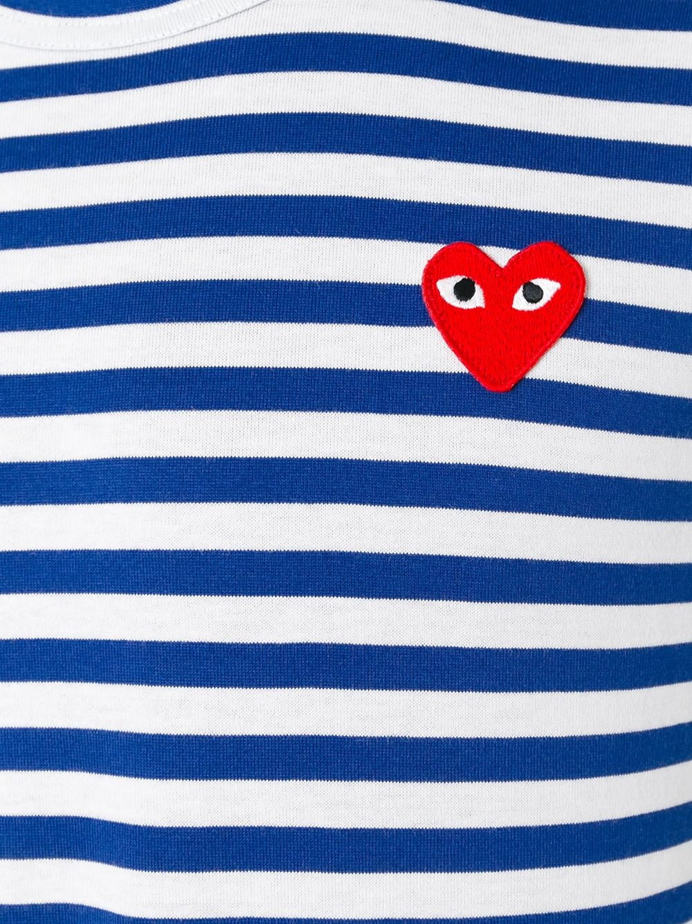 striped heart embellished T-shirt - 5