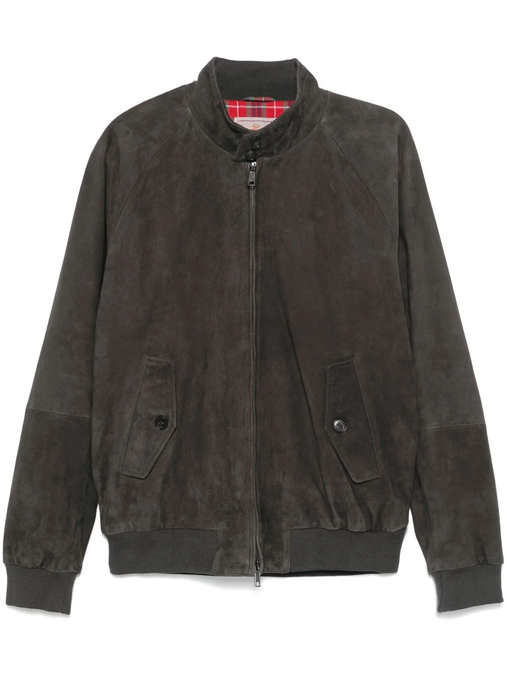 G9 Harrington panelled suede jacket - 1